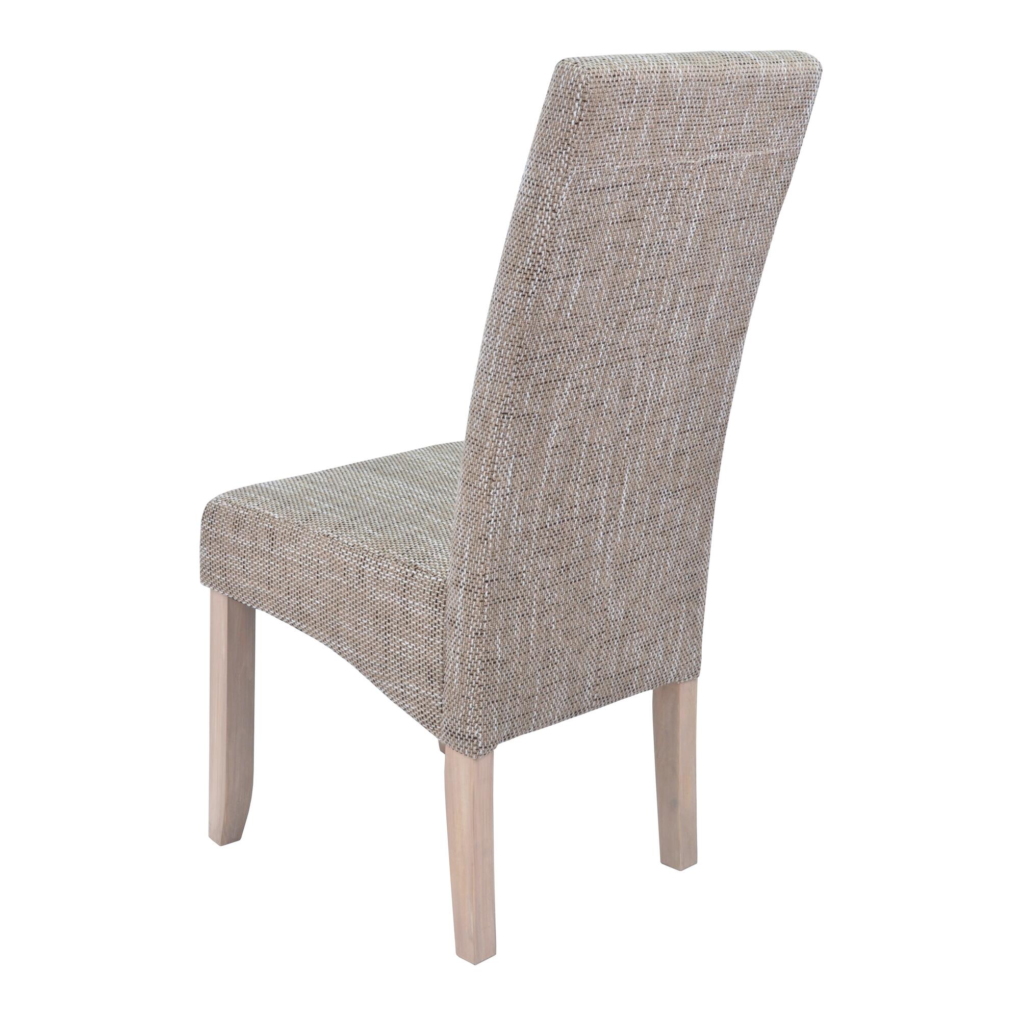 Lot de 2 Chaises SAGUA beige pour salle à manger, 46 x 108 x 60 cm - 4