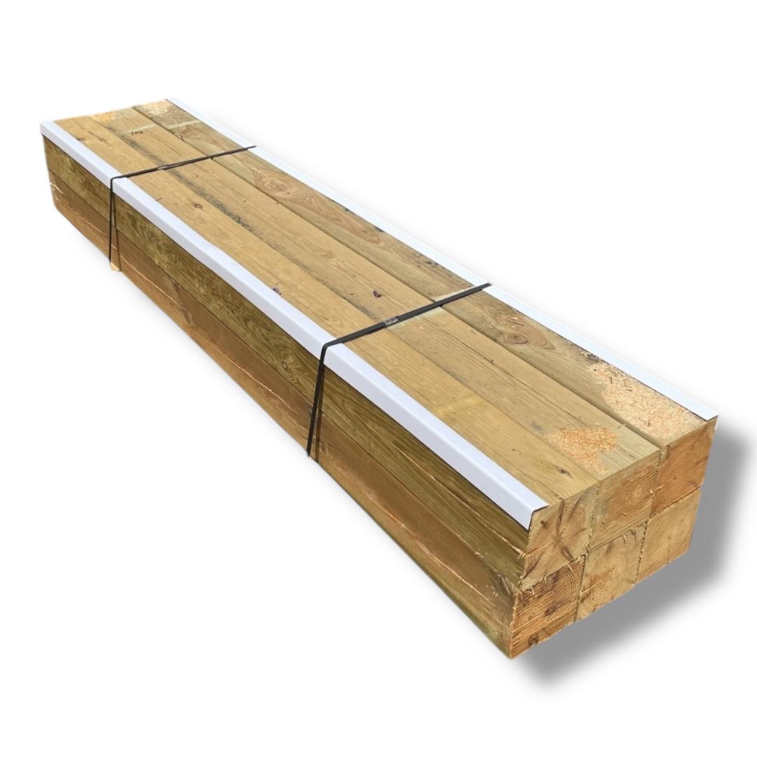 Pack de 6 poteaux (poutre) en bois de pin traité 12x12x200 cm - 3