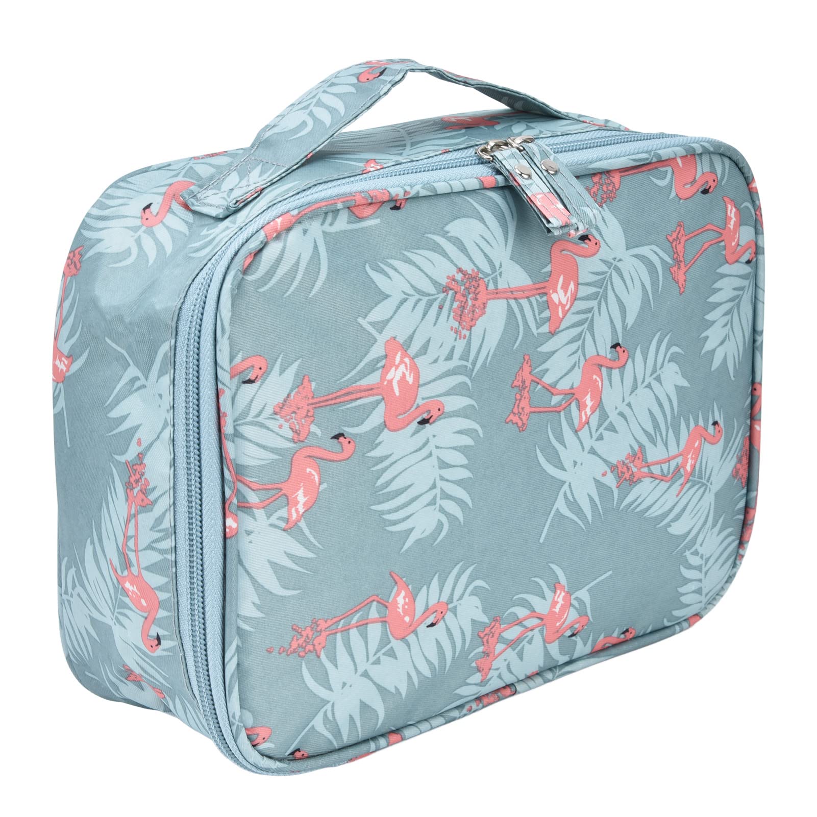 Borsa Da Toilette Da Viaggio In Nylon Impermeabile Con Scomparti E Gancio - Leggera E Portatile, Blu