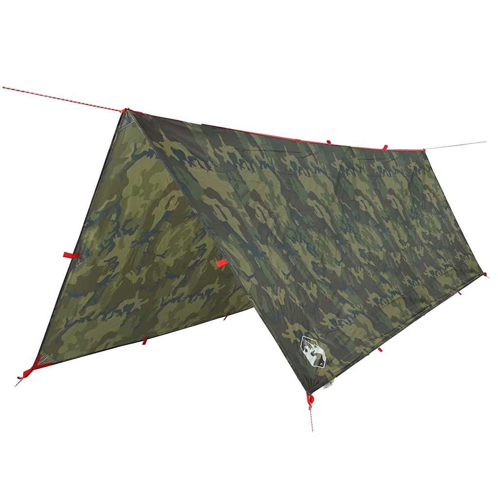 Bâche De Camping Camouflage 9m² – Imperméable UV – Voile Ombrage Tente Extérieur