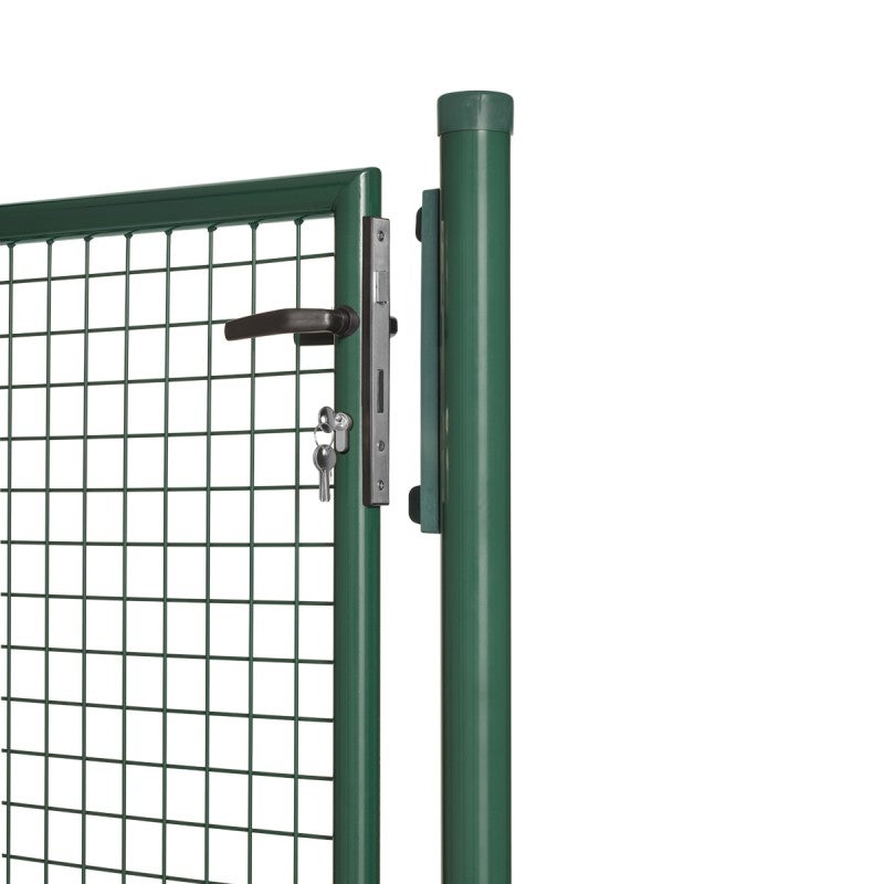 Portillon grillagé en acier galvanisé maille 50 x 50 passage L 1m x H1m20 Vert - 3