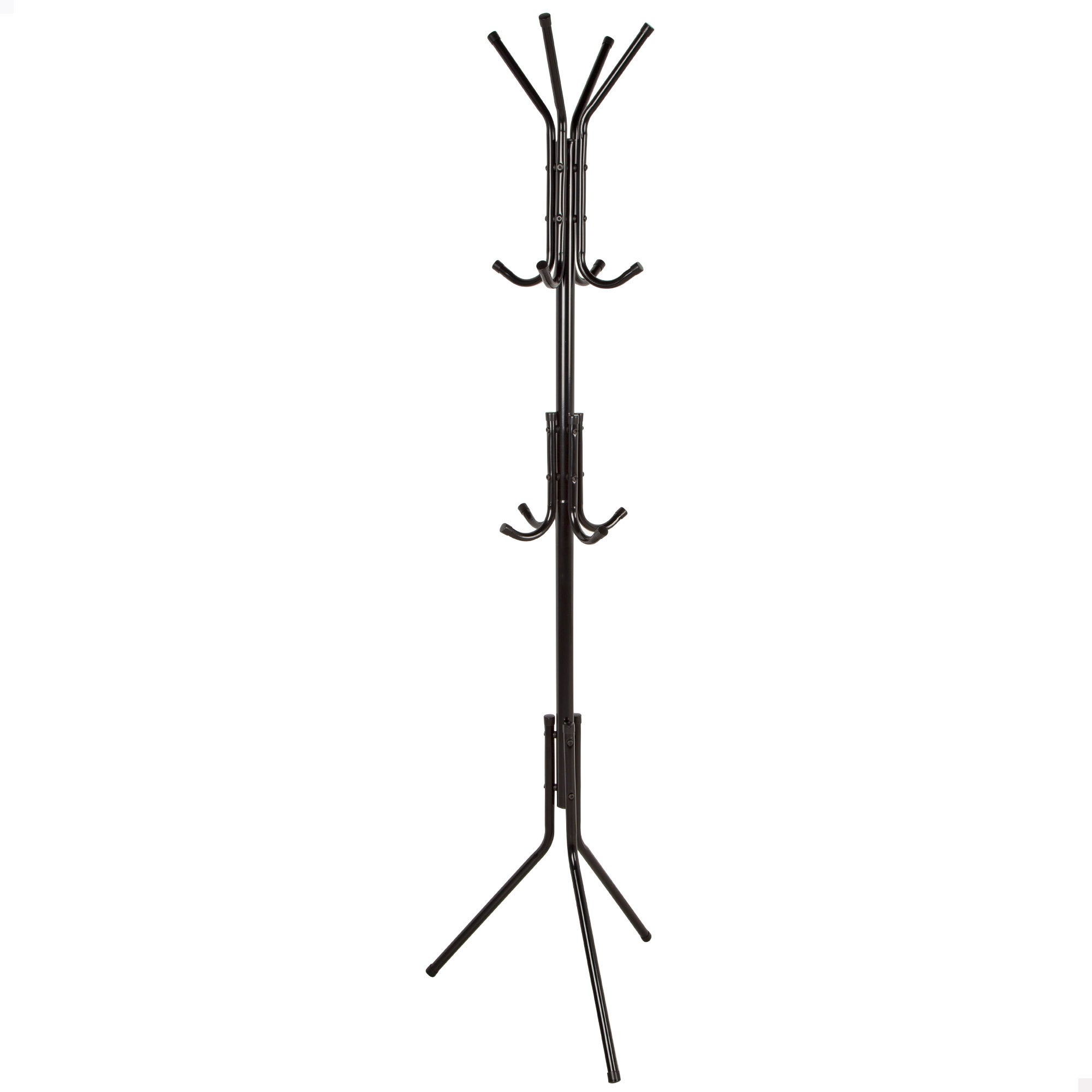 Max home perchero de pie 45x40x170 cm metálico con 12 perchas