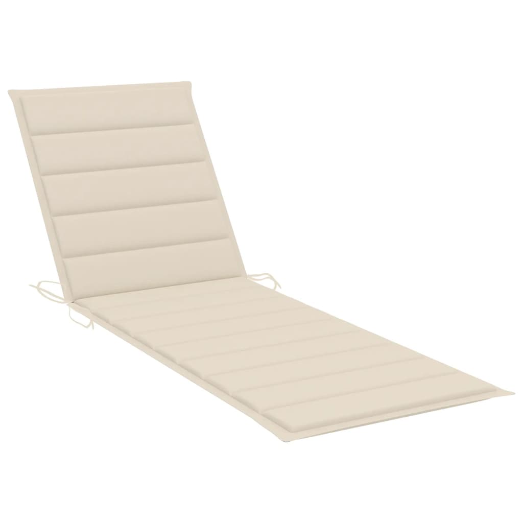 Maison Exclusive - Chaise longue de jardin avec table et coussin Bois d'acacia - 8