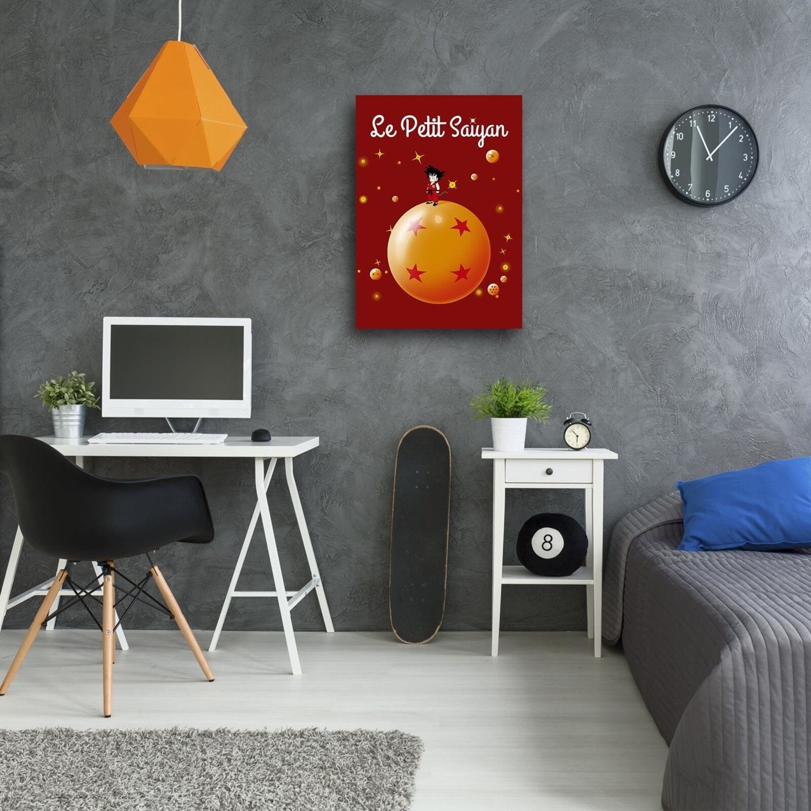 Tableau bois Dragon Ball Son Goku Le Petit Saiyan Le Petit Prince - 70 x 100 cm - 3