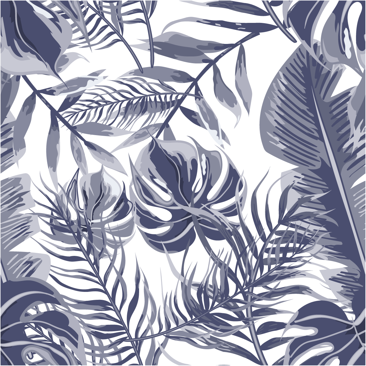 Adesivo arazzo tropicale Puerto Varas - Sticker adesivo - adesivi murali - 40x40cm - 2