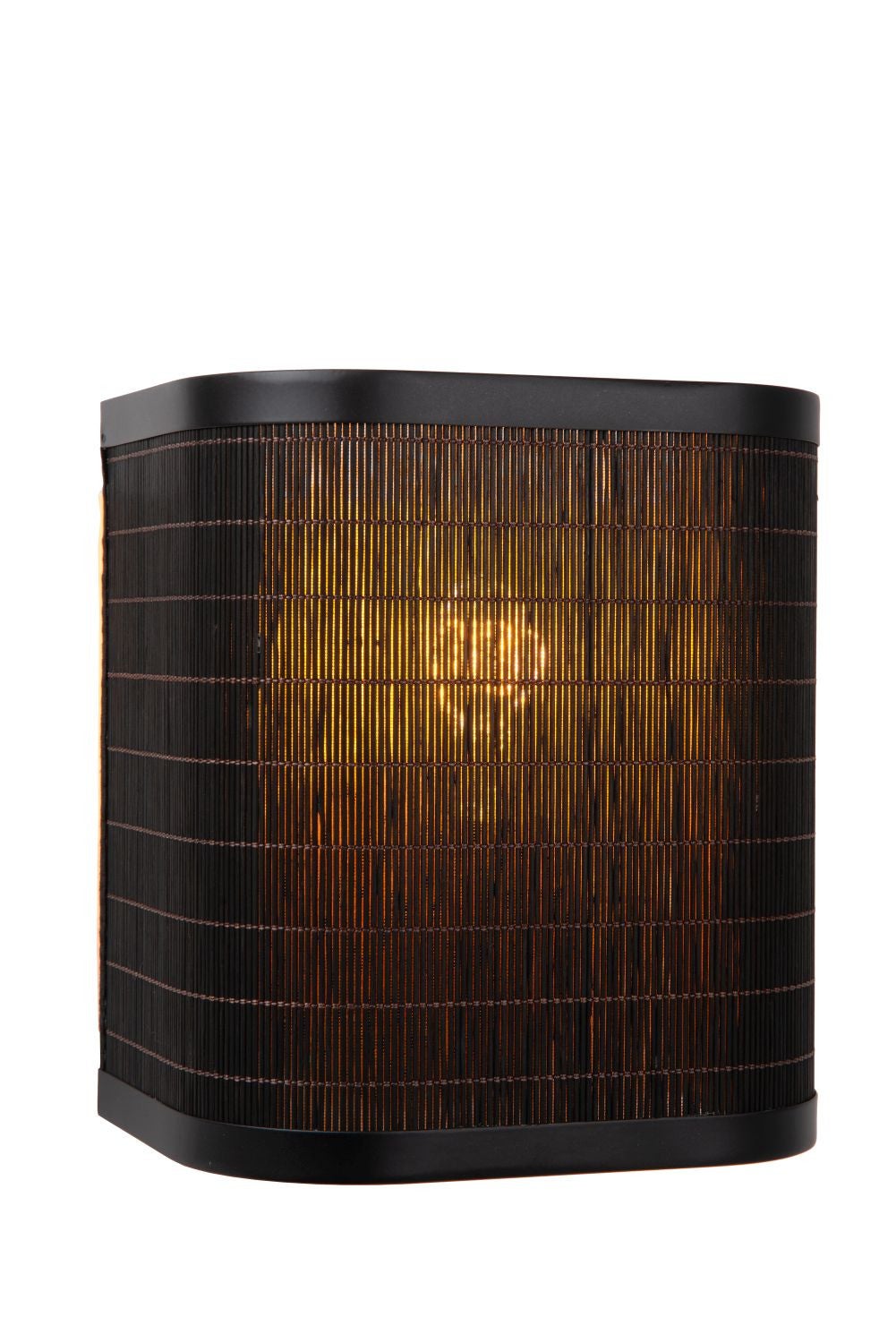 Kinkiet TAGALOG czarny 1xE27x40W wiklina / rattan / słoma wym:20x18x13cm IP20 Lucide