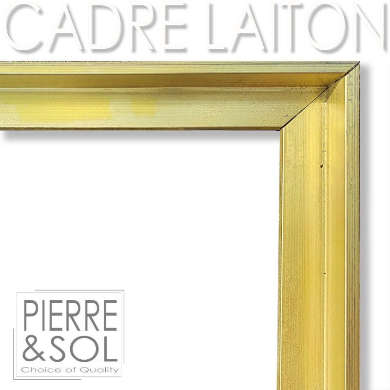 VER-LAI - Cadre de paillasson en laiton multi - 600 x 400 mm 31 mm - 2