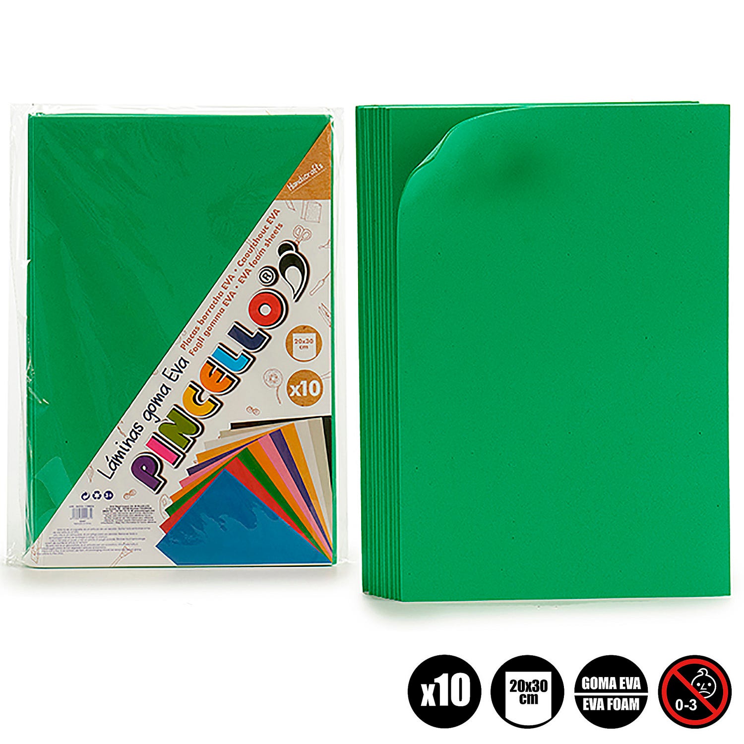 Fogli In Gomma Eva Nero Liscio - 10 Pezzi 40x60 Cm, Spessore 2 Mm - Per Hobby, Fai Da Te E Lavoretti Creativi - Foto 6