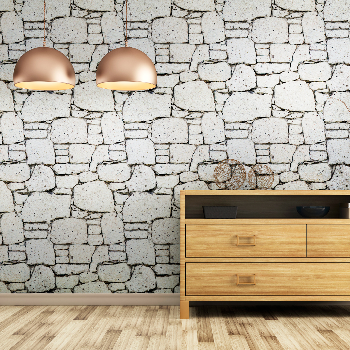Vinilos material piedras andinas - adhesivo de pared - revestimiento sticker mural decorativo - 60x60cm