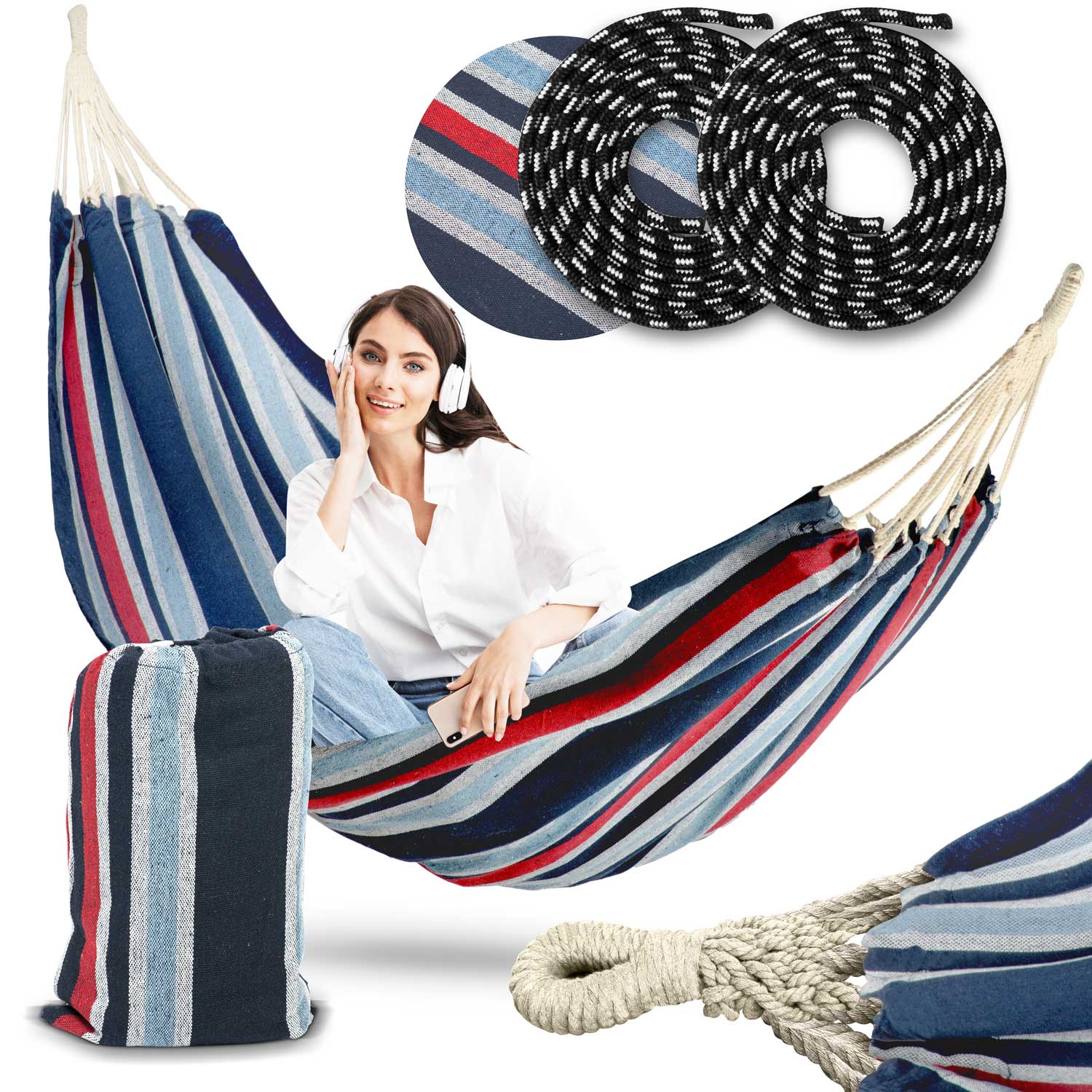 Hamak bujak ogrodowy duży 200x160cm Sofotel