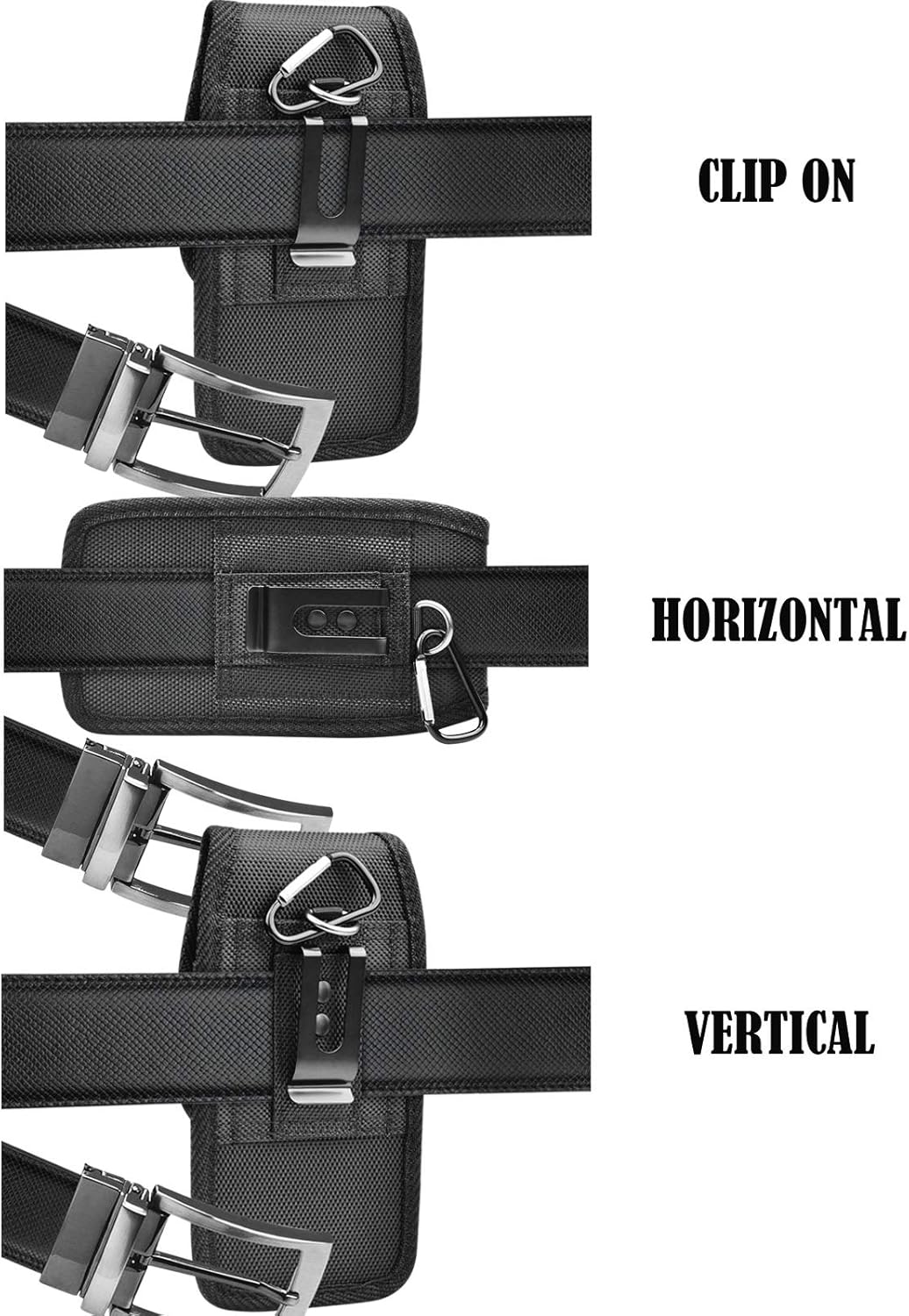 Étui Ceinture Cuir Synthétique Pour IPhone 15 Pro Max - Léger, Pratique, Avec Passant