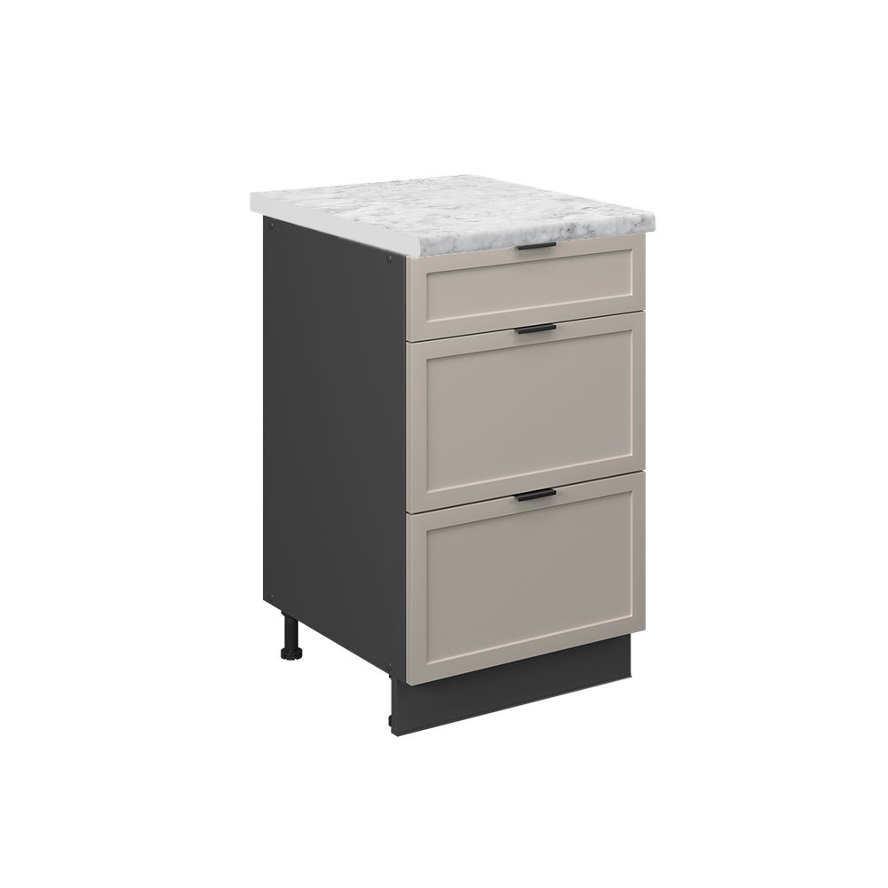 Vicco Szafka dolna do kuchni Fame-Line, GreyBeige/Antracyt, 50 cm, BP Marmur