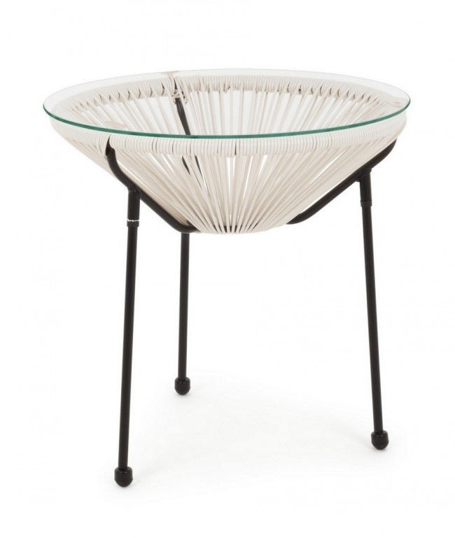 Table ronde d'extérieur Ø50cm en corde tressée Bizzotto Parker - 7