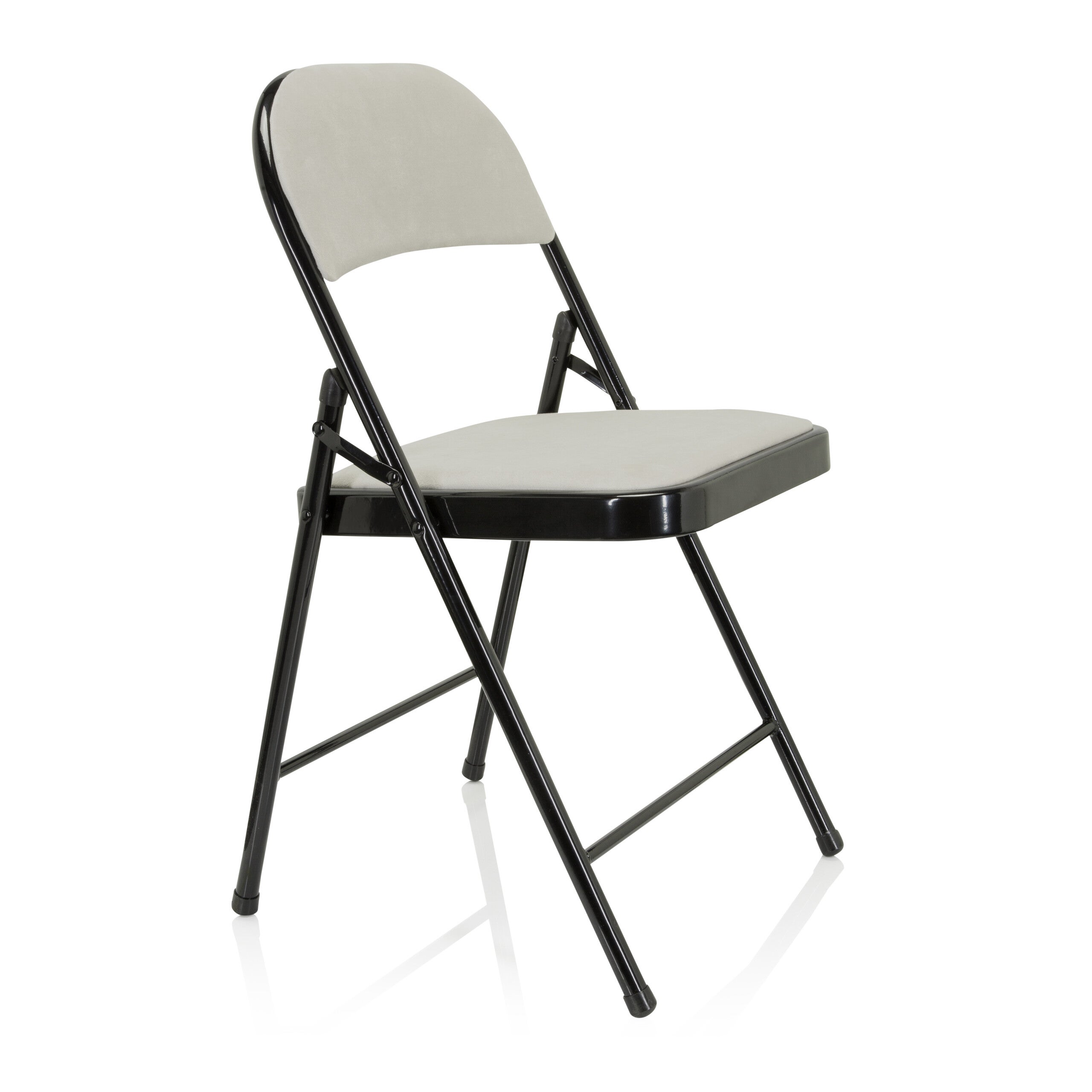 Sedia da conferenza / Sedia pieghevole / Sedia da visitatori TUDELA I velluto bianco hjh OFFICE - 7