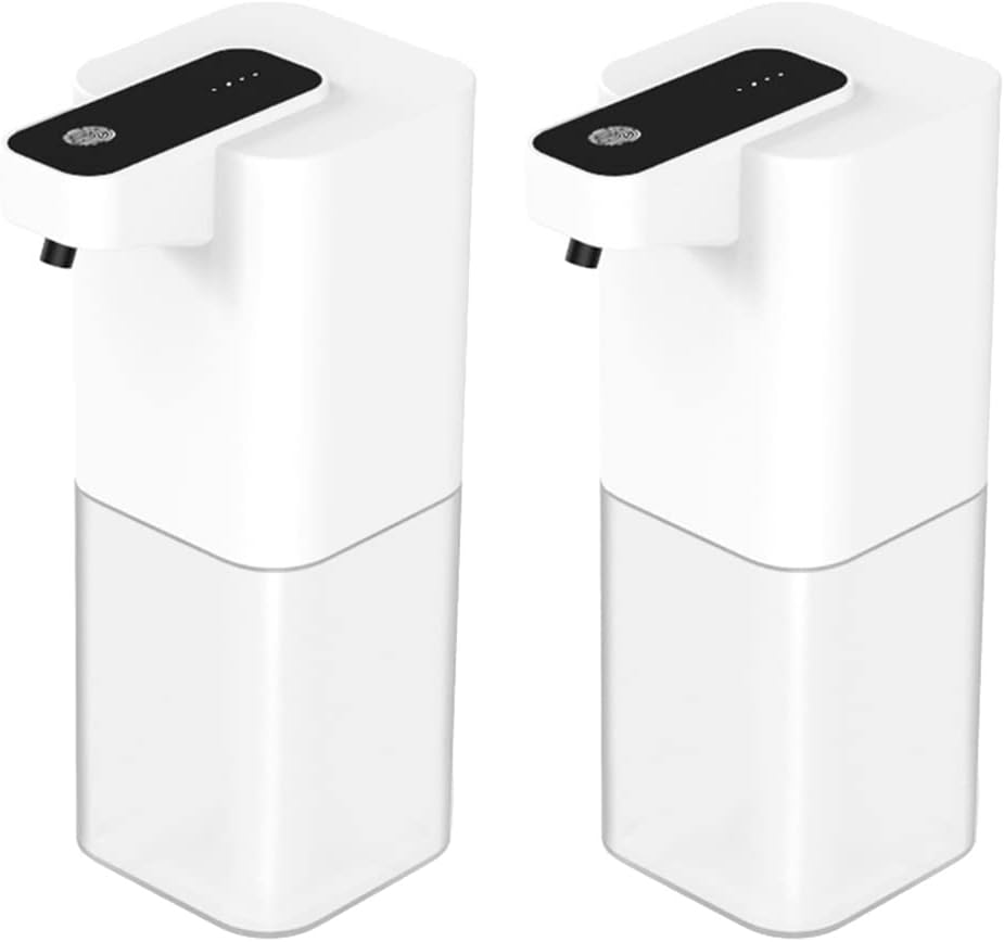 Zestaw 2 automatycznych dozowników mydła o pojemności 400 ml do łazienki - Elektryczny dozownik mydła