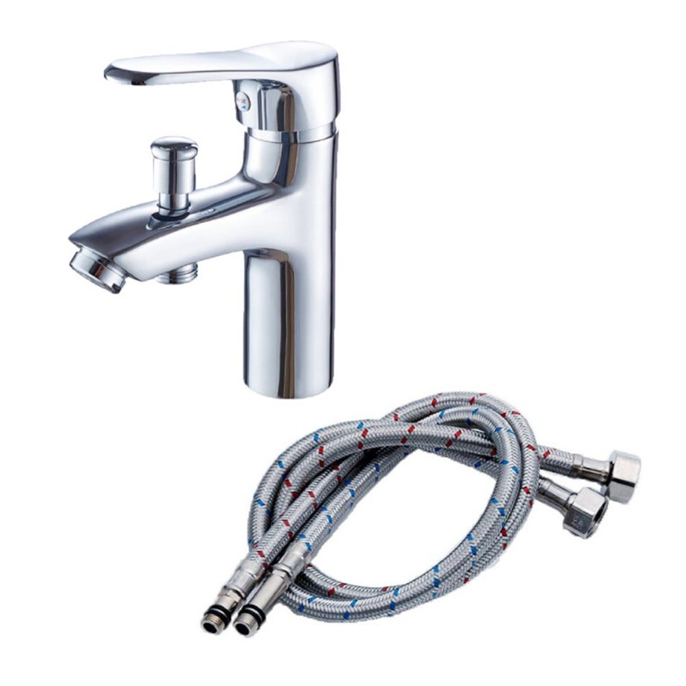 Bateria wannowo-natryskowa - szybkie napełnianie, wyłącznik Eco-Stop - chrom