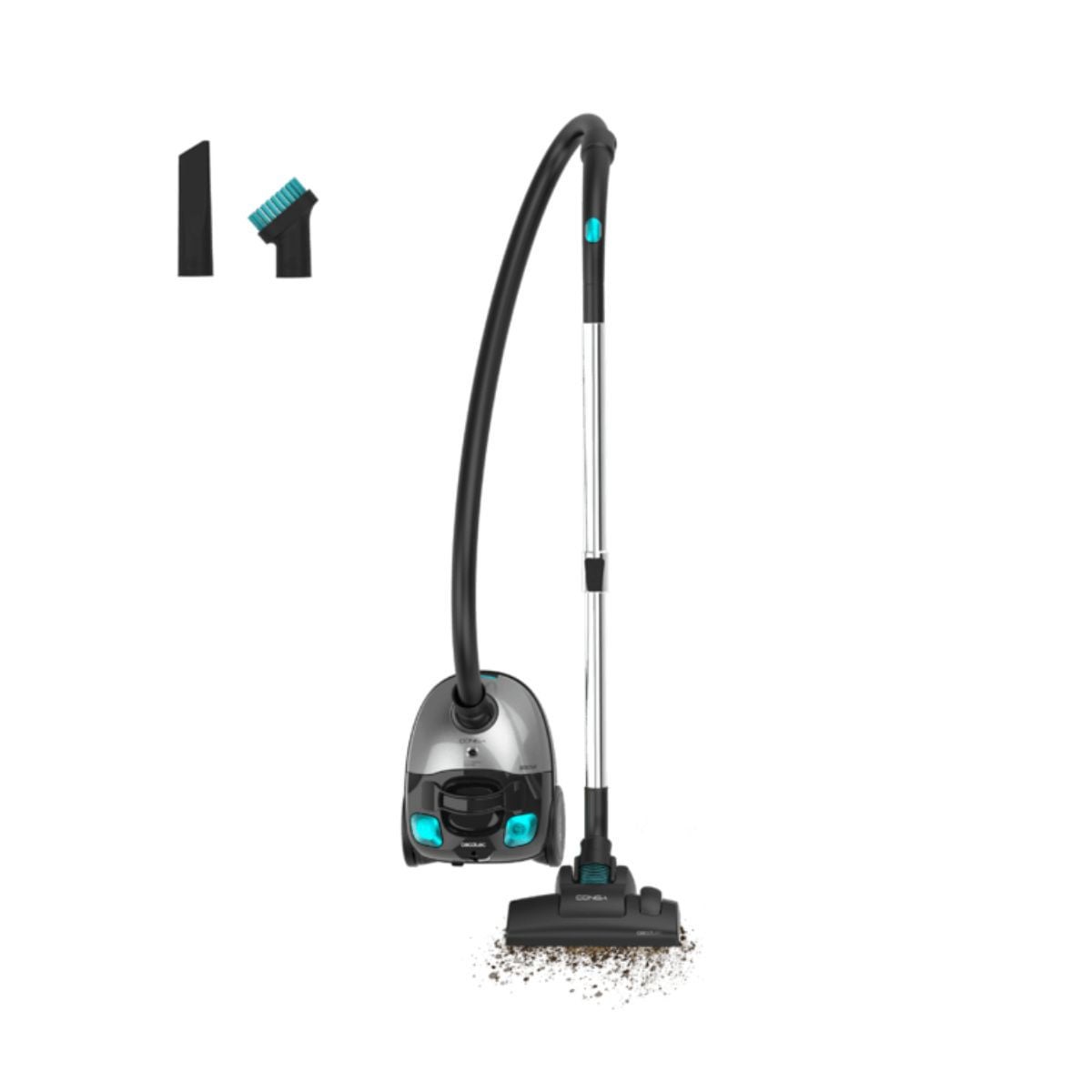 Cecotec Aspirador De Trineo Conga Powerbag 2000 Compact Plus 800W 2L Negro , Leroy Merlin