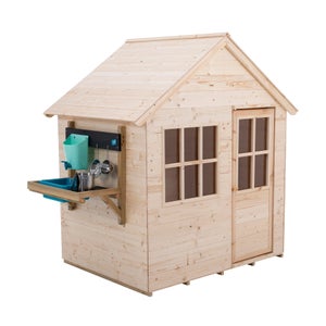 Maisonnette cabane enfant REFUGE avec cuisine extérieure bois FSC®