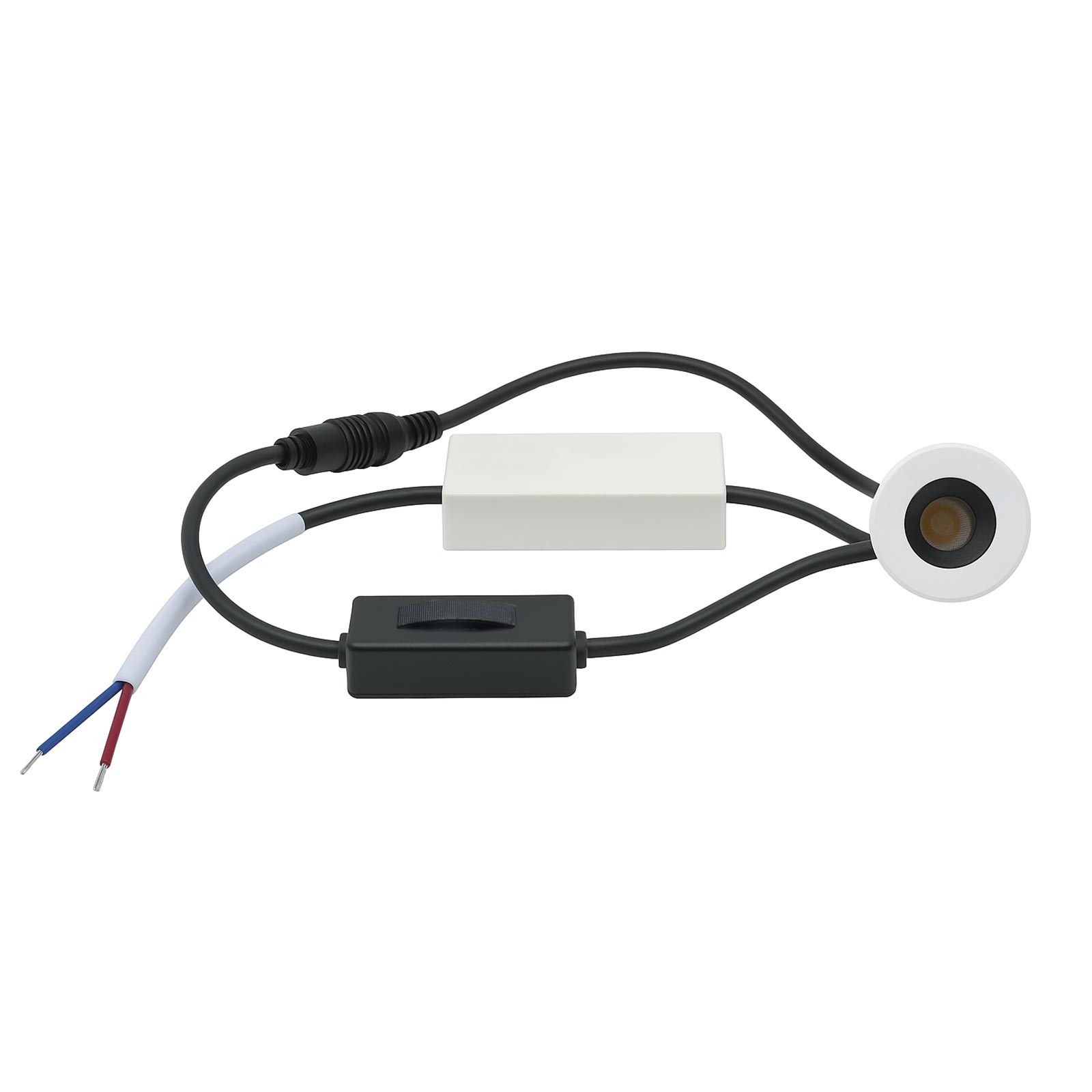 Mini faretto bianco incasso LED 3W CCT da 2700K a 4000K luce SPOT 26 gradi box doccia bagno IP44 vetrine espositori RA90 - 9