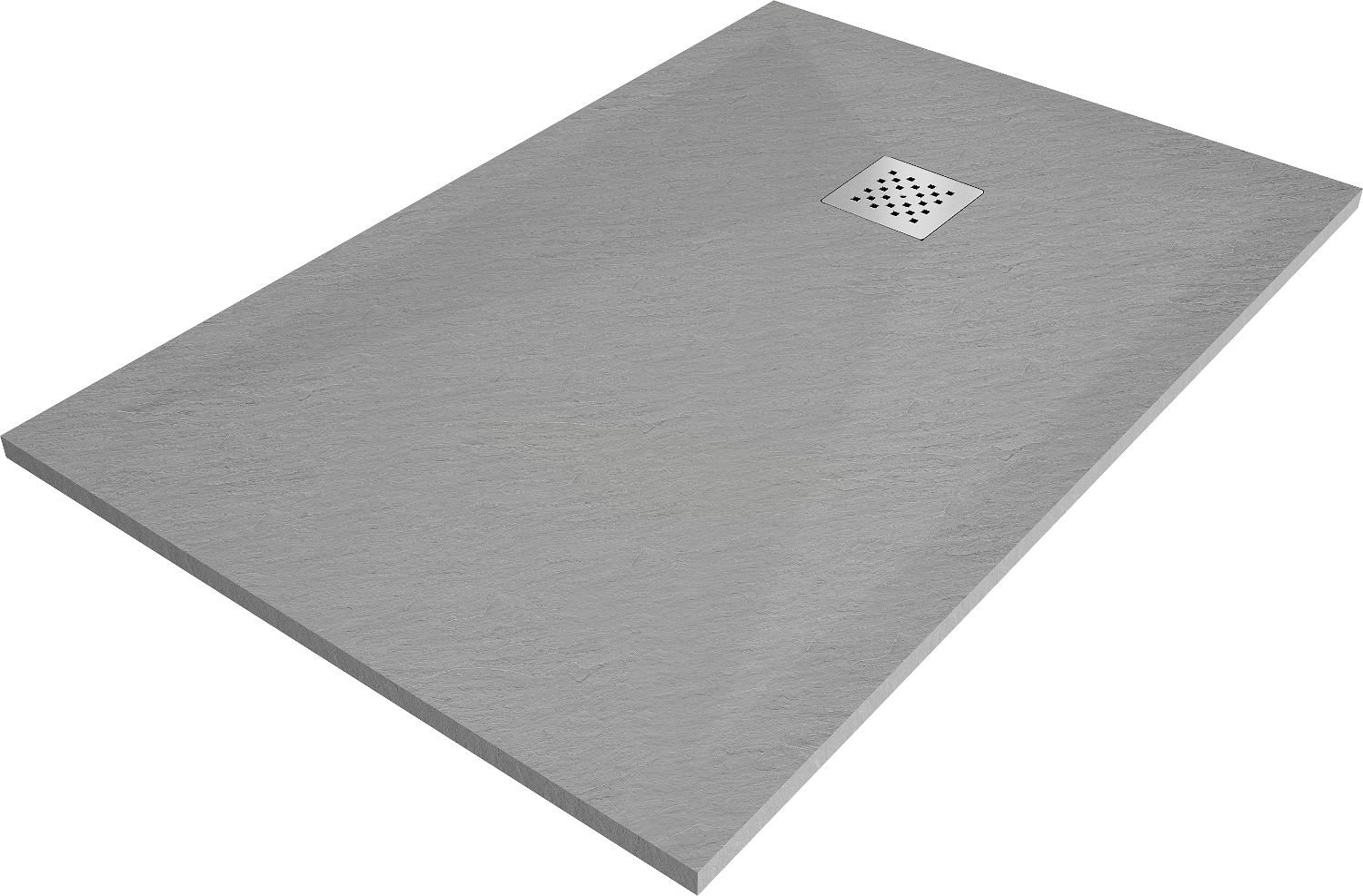 Mexen Stone+ brodzik kompozytowy prostokątny 100 x 70 cm, szary-beton - 44617010