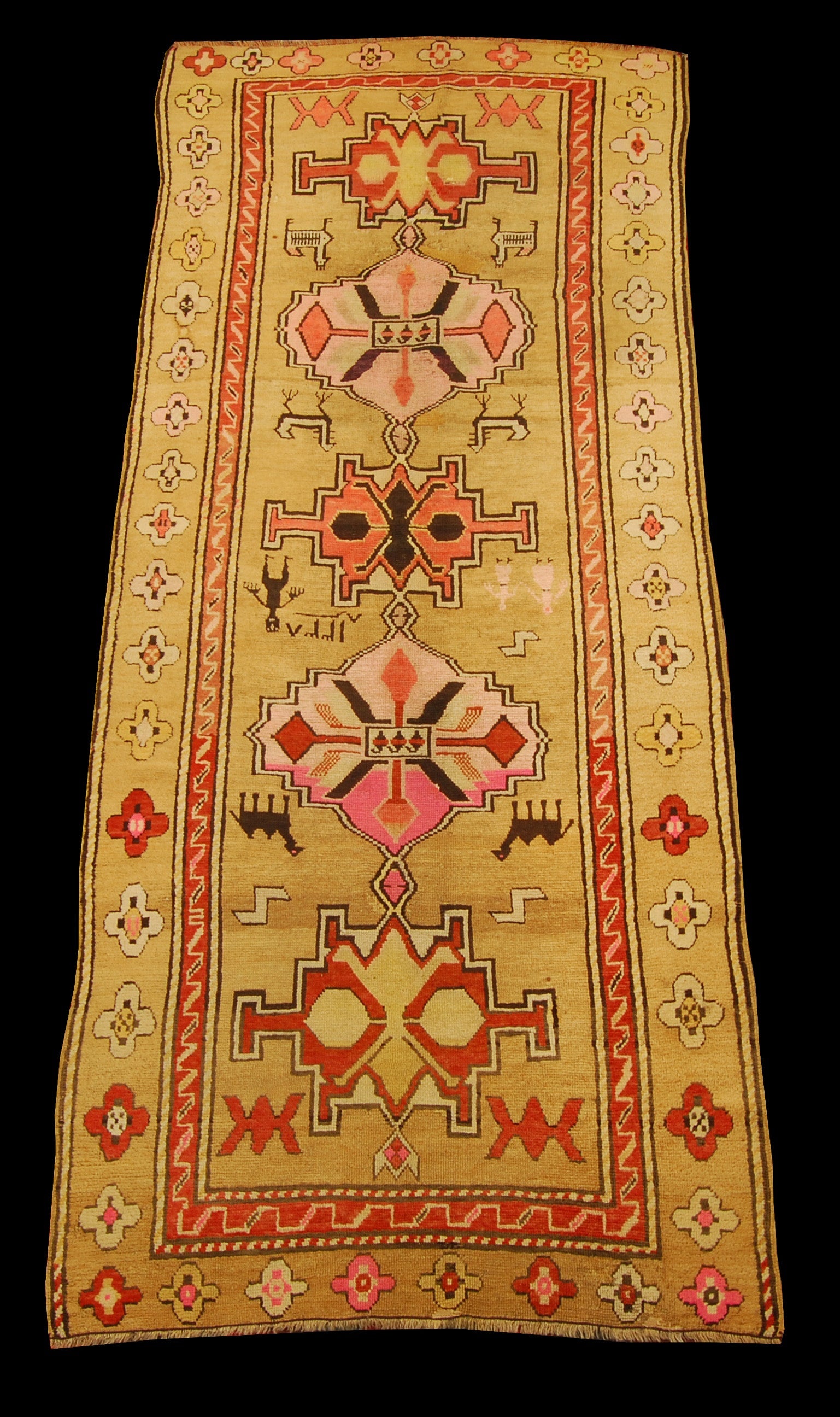 Oryginalny ręcznie tkany orientalny dywan o wymiarach 280x113 cm z certyfikatem autentyczności