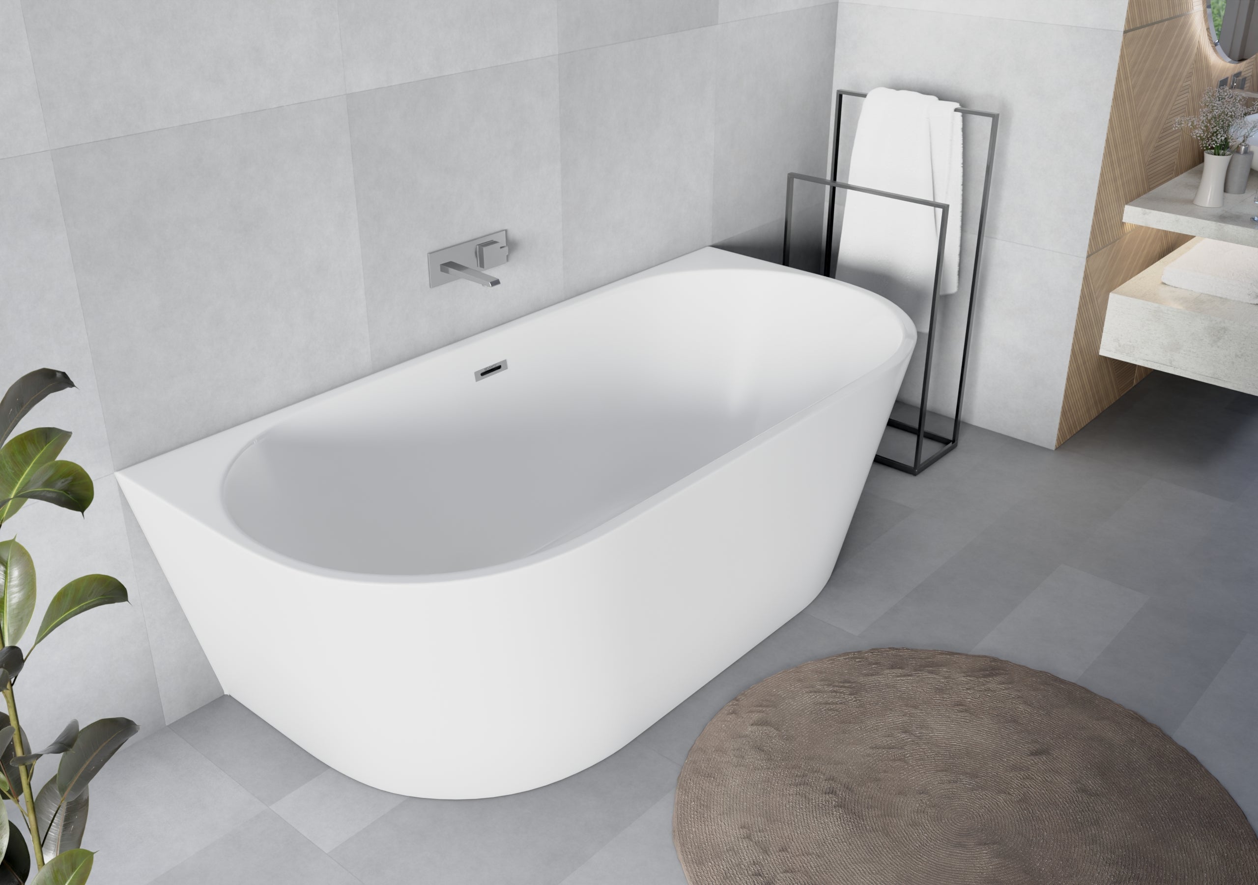 Wanna wolnostojąca z syfonem 150x75x58cm LOGE SEVANTE