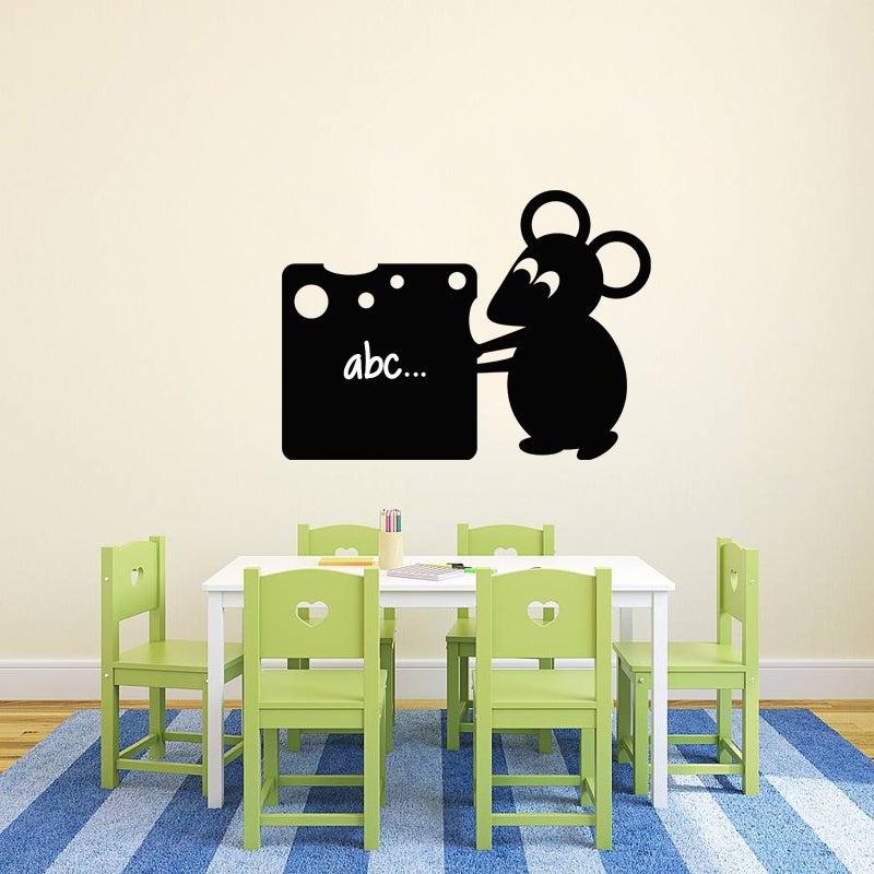 Adesivo ardesia Mouse con formaggio - Sticker adesivo - adesivi murali - 55x75cm - 3