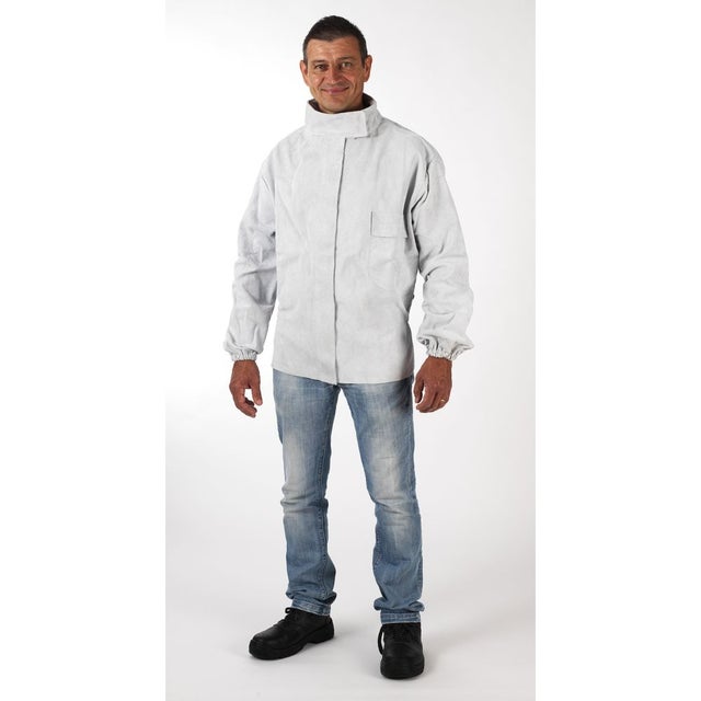 Veste de soudeur Coverguard cuir Gris XL