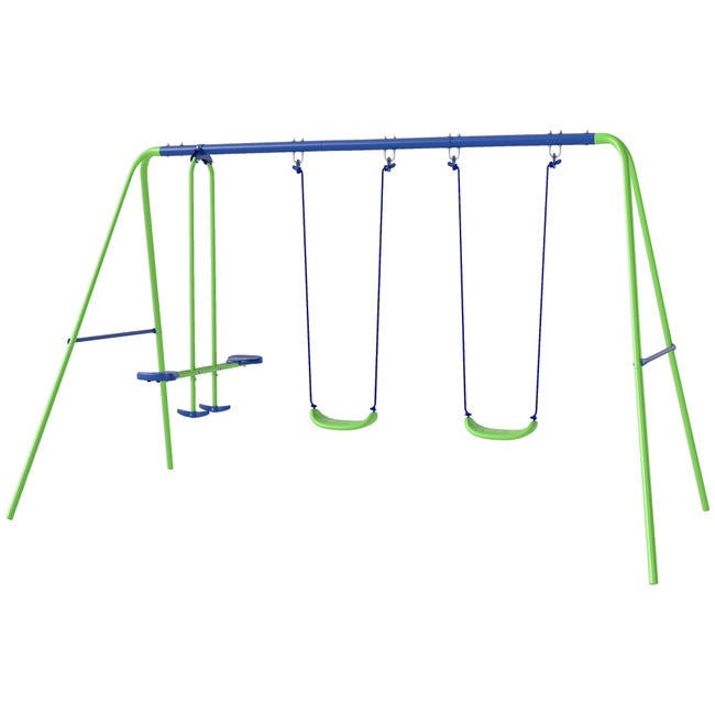 Balançoire 3-10 Ans OneConcept Miri Balançoire Enfant Extérieur - Stable Et Robuste Jusqu'à 45kg, Pour 3 à 10 Ans Balançoire 3-10 Ans OneConcept Miri Balançoire Enfant Extérieur - Stable Et Robuste Jusqu'à 45kg, Pour 3 à 10 Ans