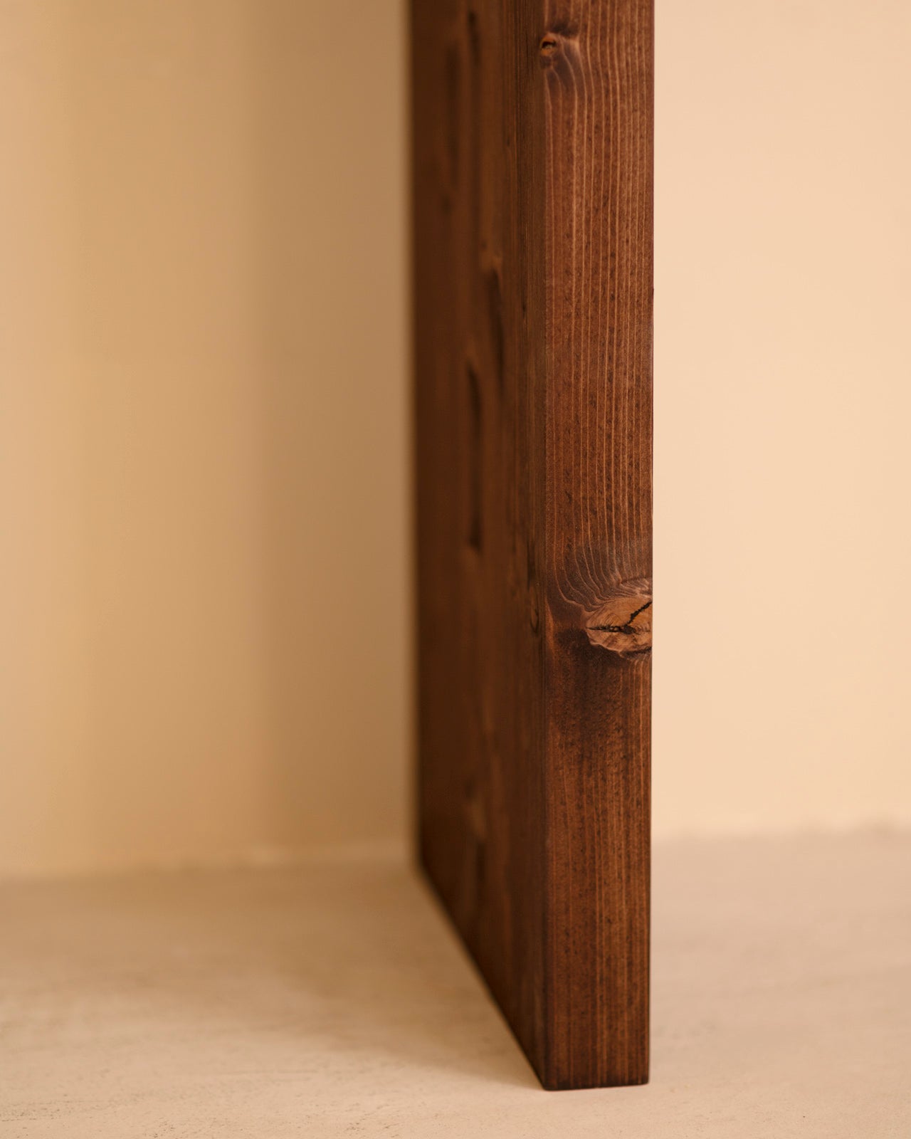 TELVA - Console en bois massif ton noyer 120x80cm - DECOWOOD - 6