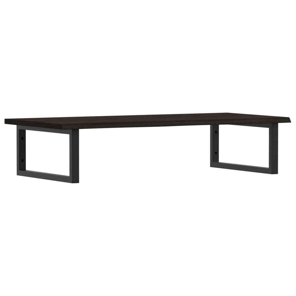 Maison Exclusive - Ripiano a Parete per Lavabo in Acciaio e Massello di Rovere - 2