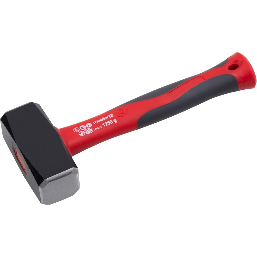Marteau De Maçon HR 170170 - Tête 1kg En Acier Durci, Manche Fibre De Verre, Professionnel Et Bricolage - 3