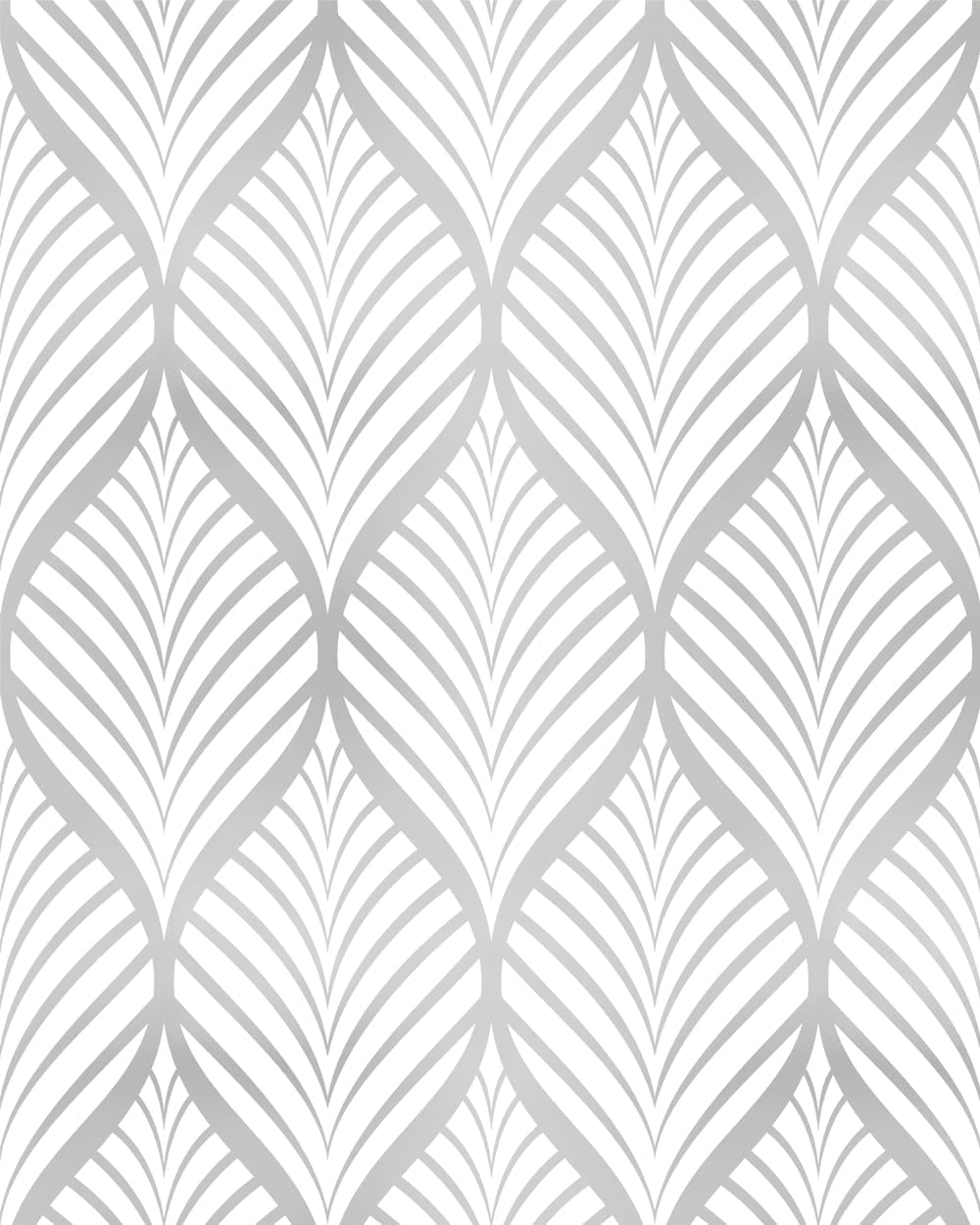 Tapet autocolant cu model geometric minimalist modern, 44,5 x 300 cm, potrivit pentru mobila sau bucatarie (argintiu)