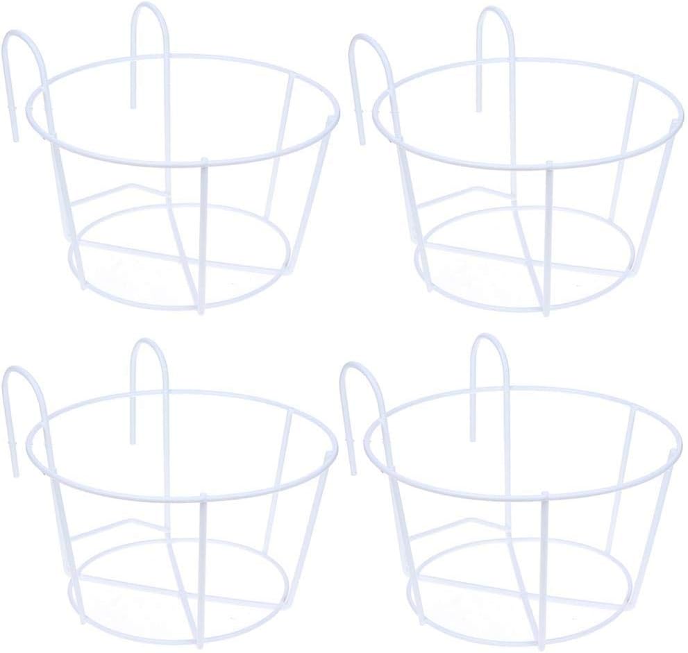 Sosoport Support Pot De Fleurs Suspendu Antirouille – Installation Facile Balcon & Terrasse – Fer & Plastique – Idéal Jardin Vertical & Décoration Extérieure
