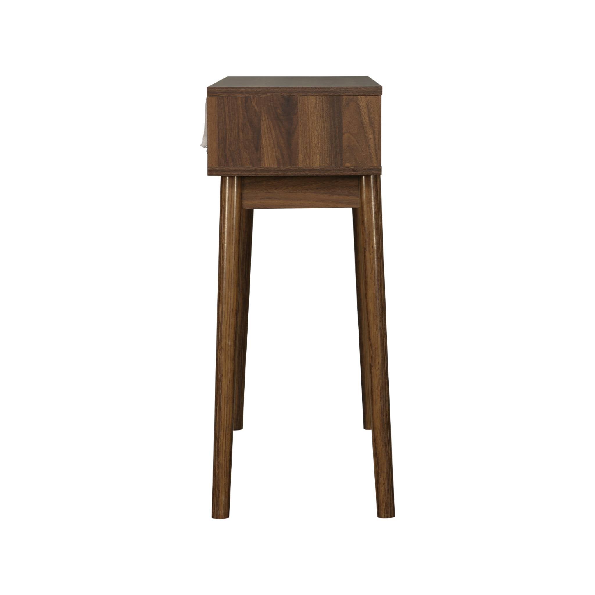 Console décor bois de noyer. 2 tiroirs - Linear LINEAR - 7