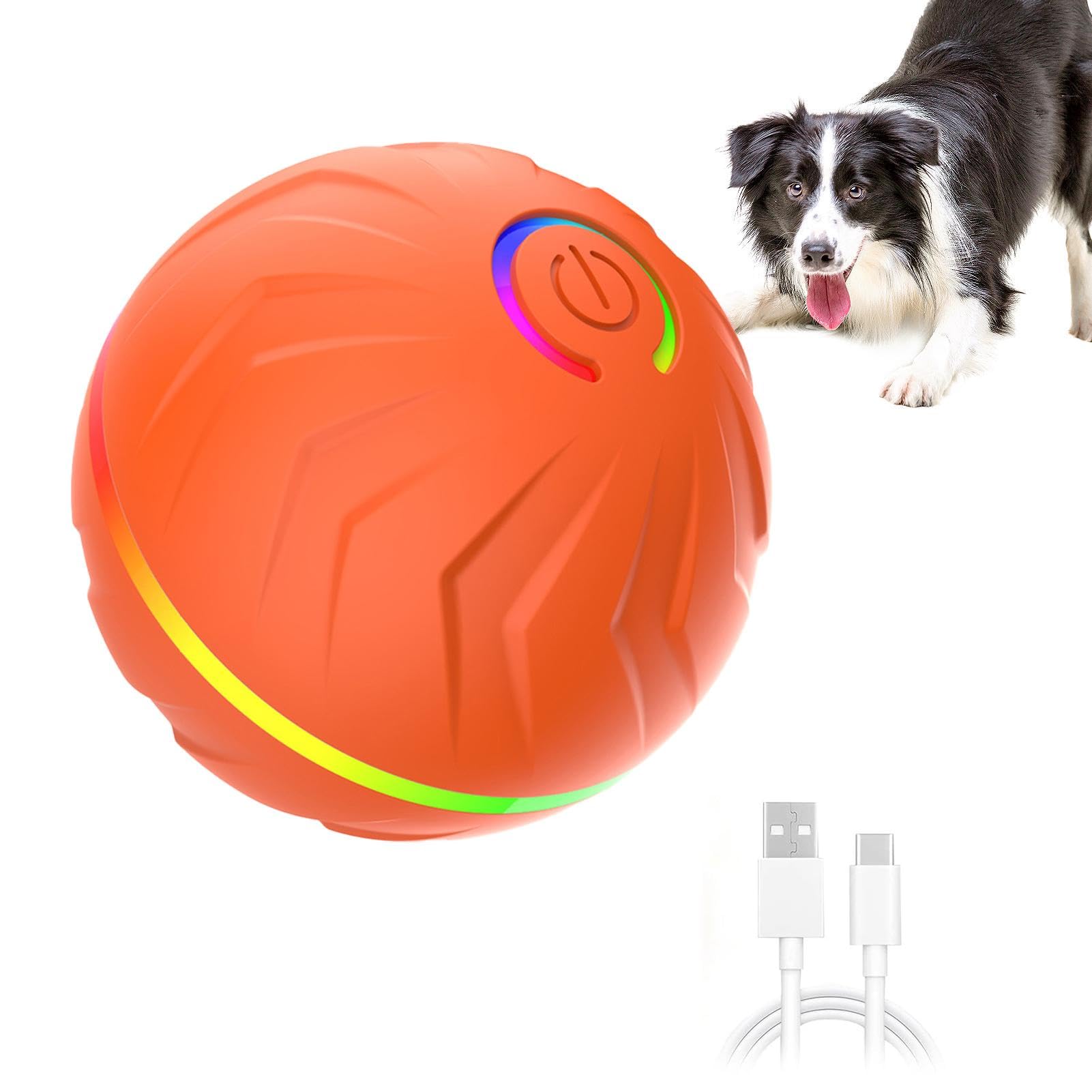 Juguete con ruedas para perros Lanzador de pelotas recargable