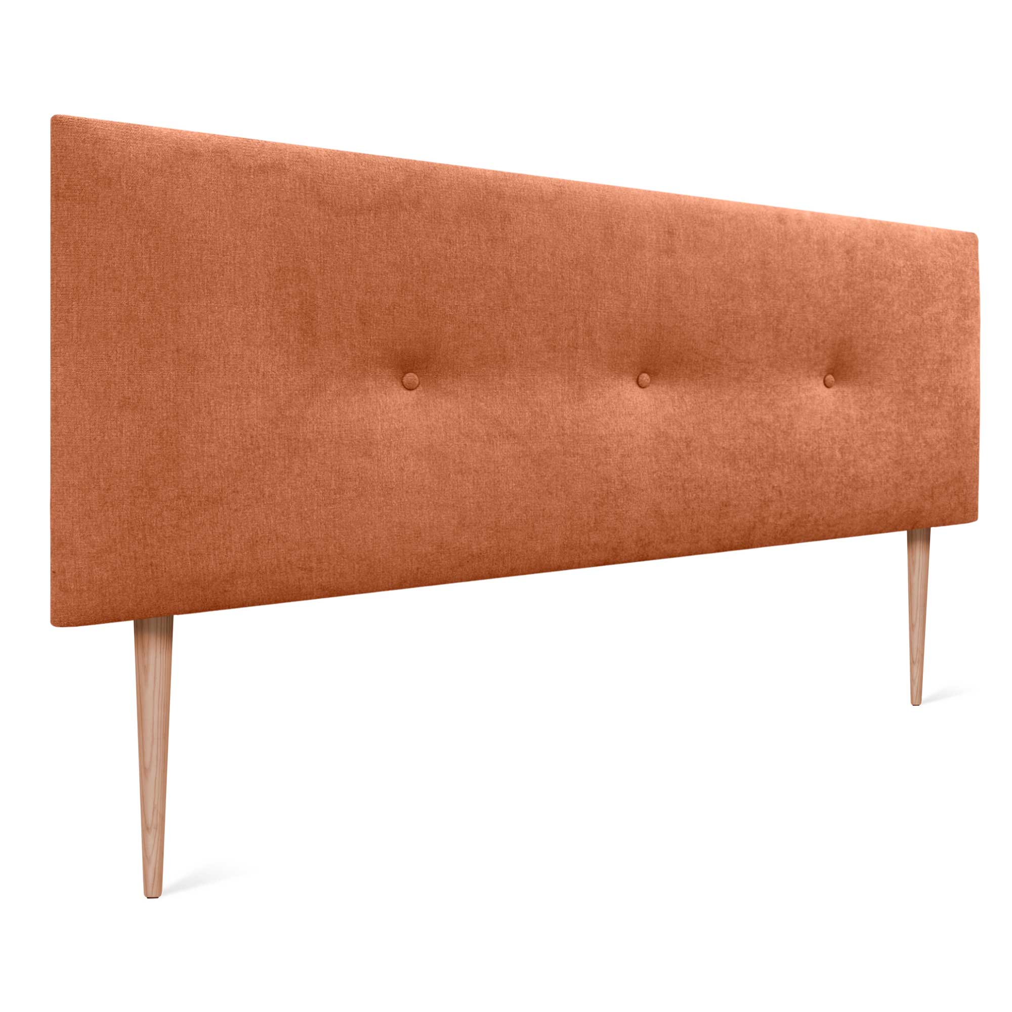 Tete De Lit En Panneau Mural Moyen De Differentes Dimensions En Tissu Doux Detachable T10 Orange