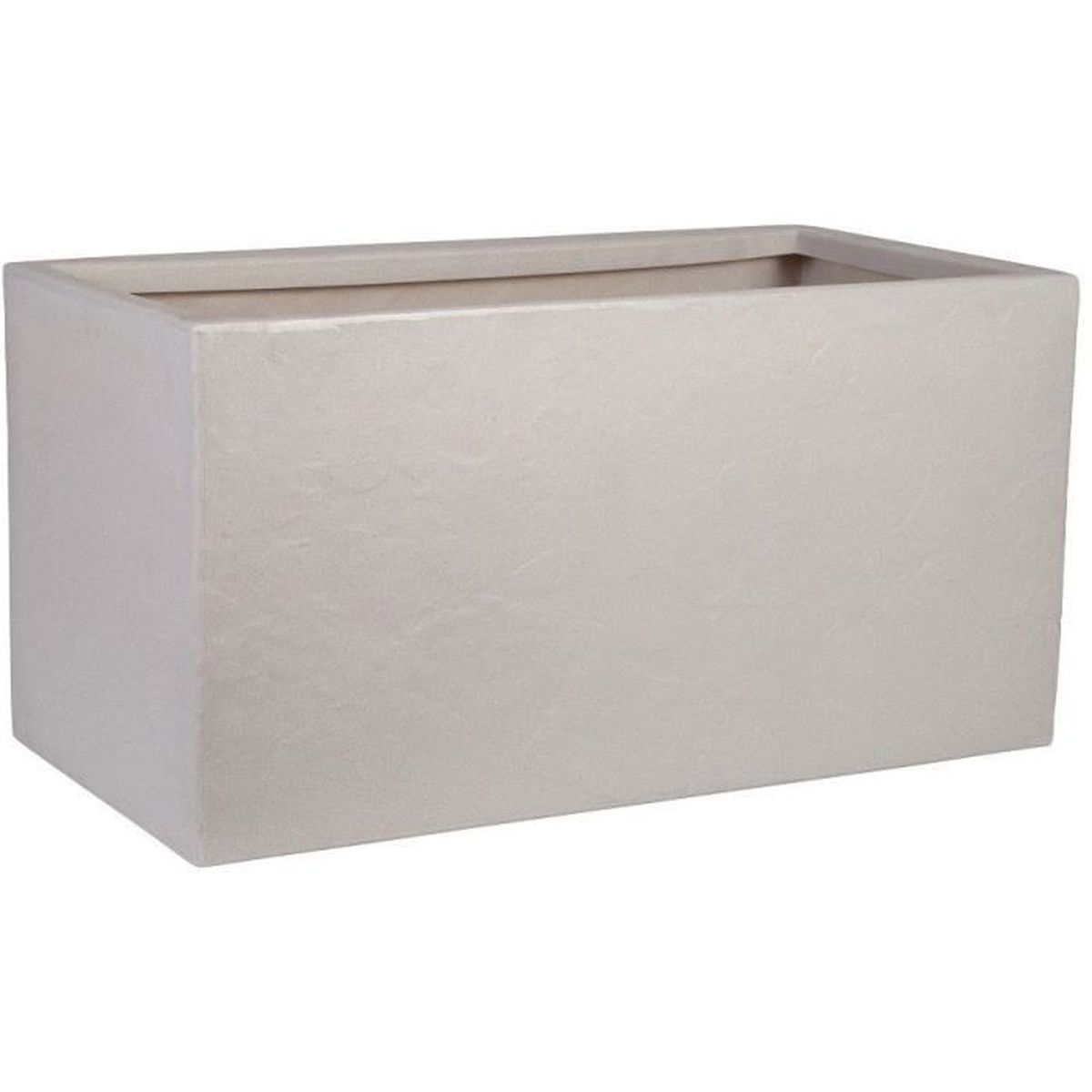 Pot Rectangulaire Strata Riven Trough Pierre Beige 46,5 x 38,5 x 17,5 ...
