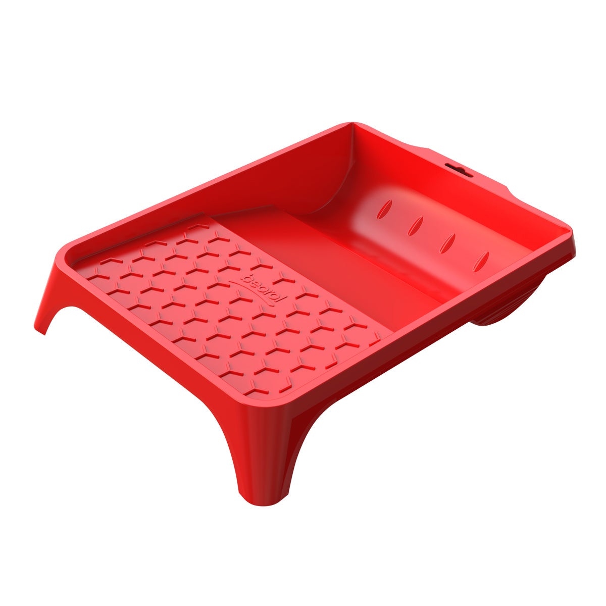 1+1 GRATUIT: Tavita de vopsit BEOROL rosie din polipropilena 36 x 26 cm