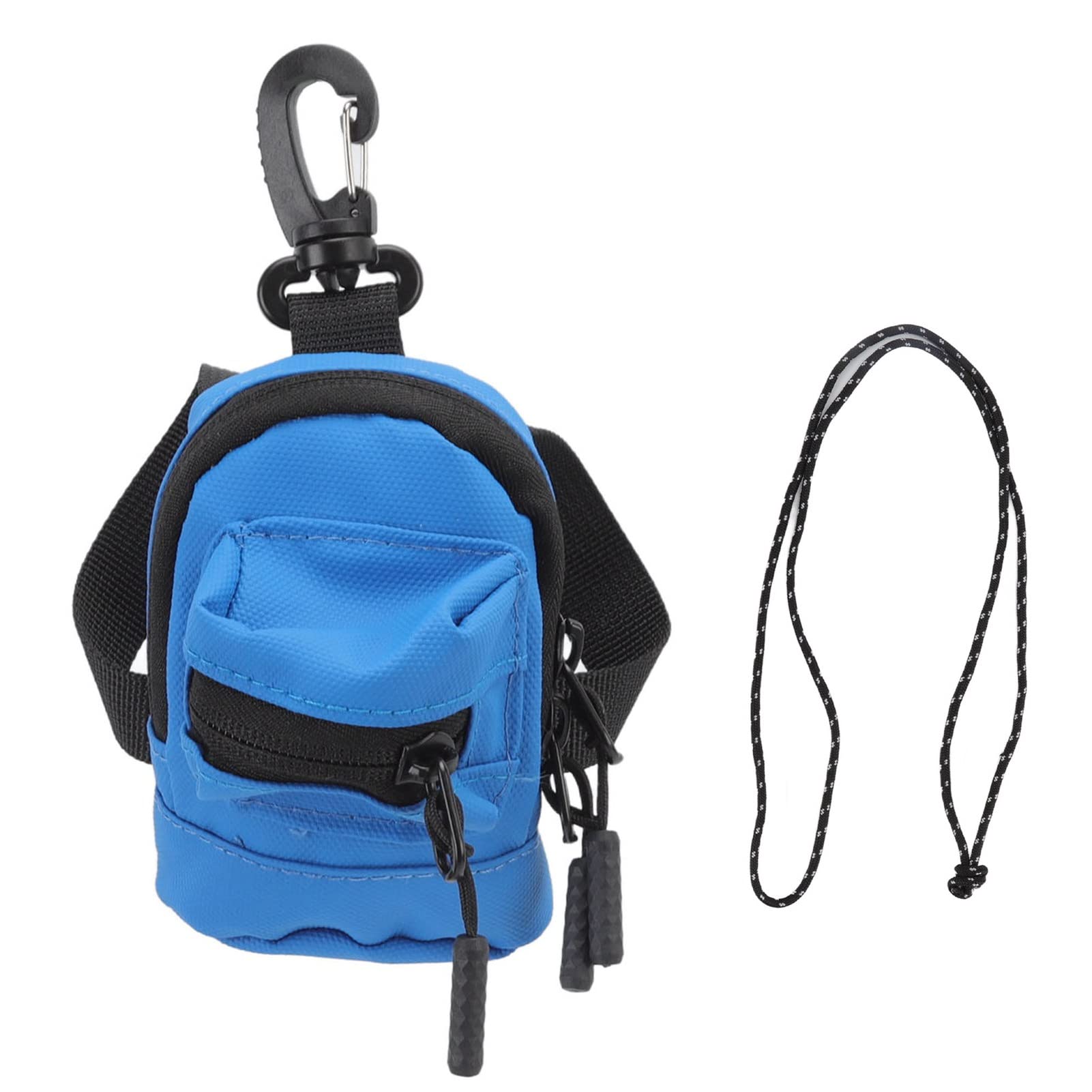 Mini portmonetka, przenośna saszetka na gotówkę, portfel, etui na klucze, kabel do transmisji danych, akcesoria, torba do przechowywania (niebieska)