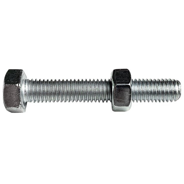Boulon tête hexagonale Viswood finition zinguée Ø6 x 50 mm (lot de 10)