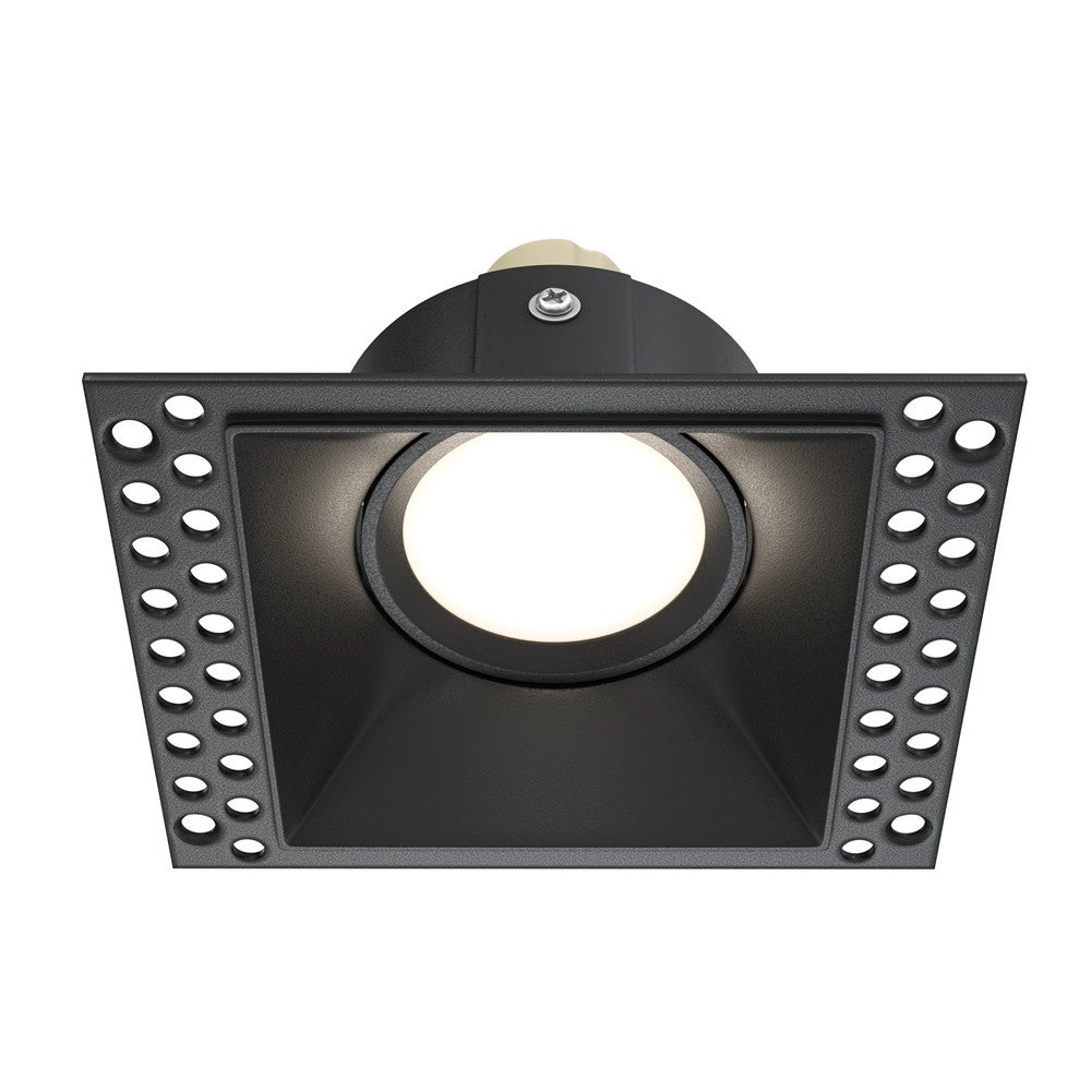 Oprawa sufitowa wpuszczana podtynkowa Dot czarna 1xGU10x50W kwadratowa IP20 wym: 4,2 x 9 x 11,2 cm aluminium Maytoni