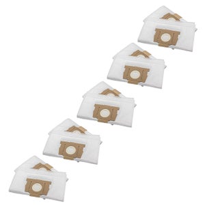 Vhbw 20x Sacs Compatible Avec Rowenta RO 6400- 6499 Silence Force Aspirateur - Microfibres Non Tissees 32cm X 22cm Blanc 84019363