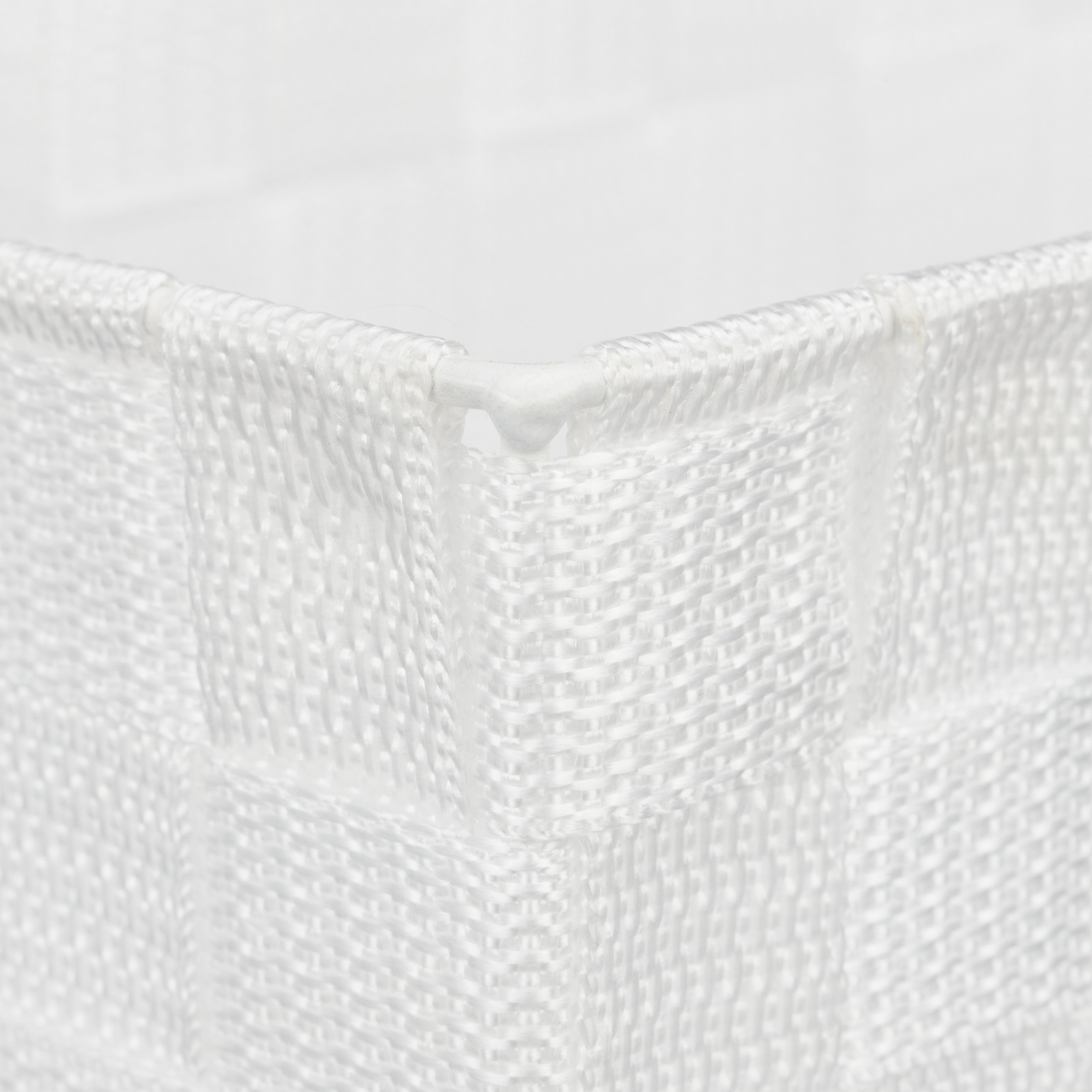 Corbeille de rangement à suspendre, lot de 2, organiseur de salle de bain, couloir, à accrocher 20x25x16,5 cm, blanc - 7