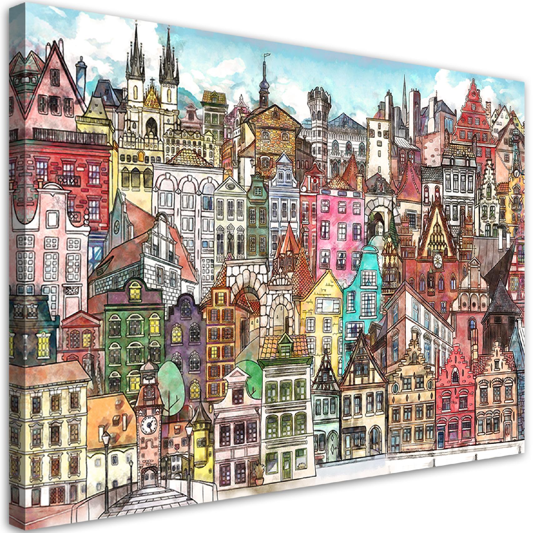 Obraz na płótnie, Wesołe miasto 90x60