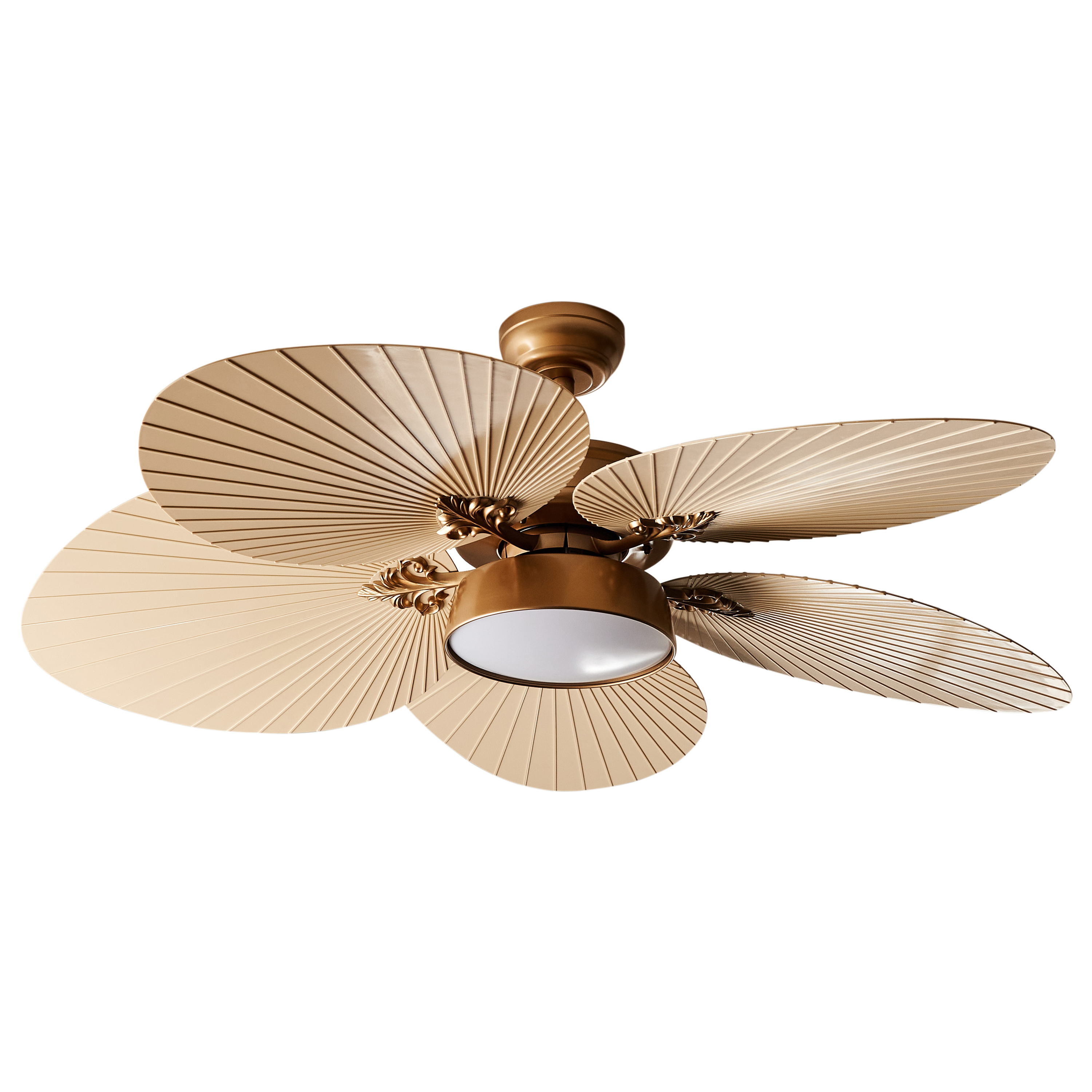 Ventilateur Plafond Avec Lampe 18'' LED Dimmable + Télécommande - Silencieux, 3 Vitesses, Minuterie, 2000LM