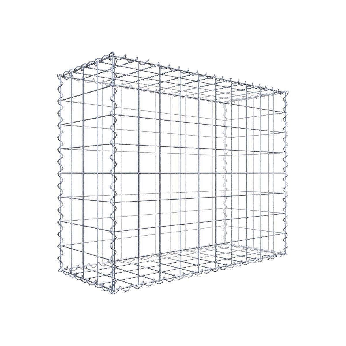 Gabion 100 cm x 80 cm x 40 cm (dł. x wys. x gł.), rozmiar oczek 10 cm x 10 cm, spirala