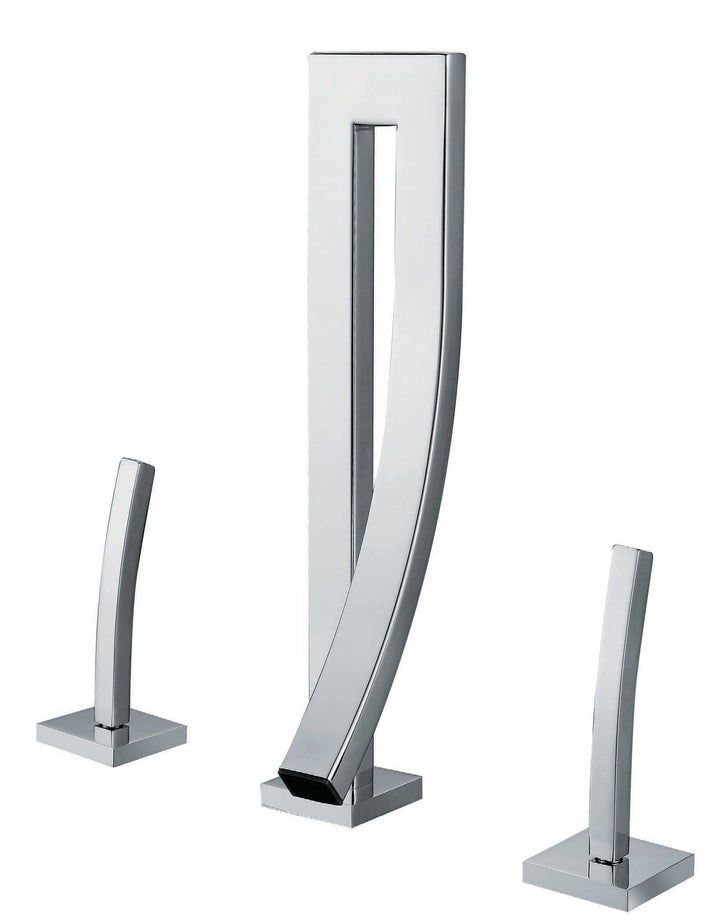 Robinet mélangeur de lavabo design sur plage - Doré brossé | Leroy Merlin