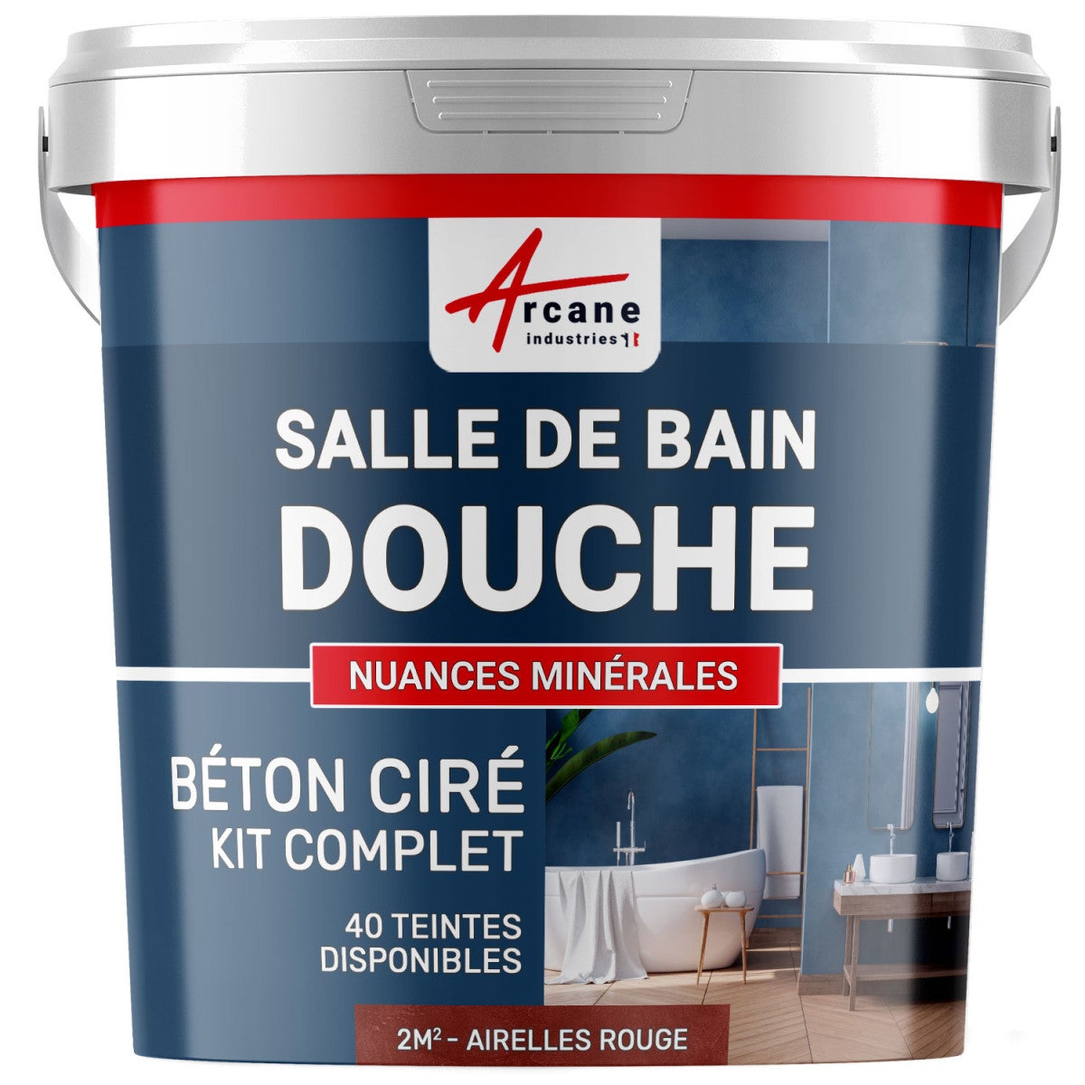 Pintura A La Cal Natural Para Interiores - MINERALIS - 60 M²  2x5 Kg En 1 Capa  Coriandro Gris Claro Arcane Industries 83238216