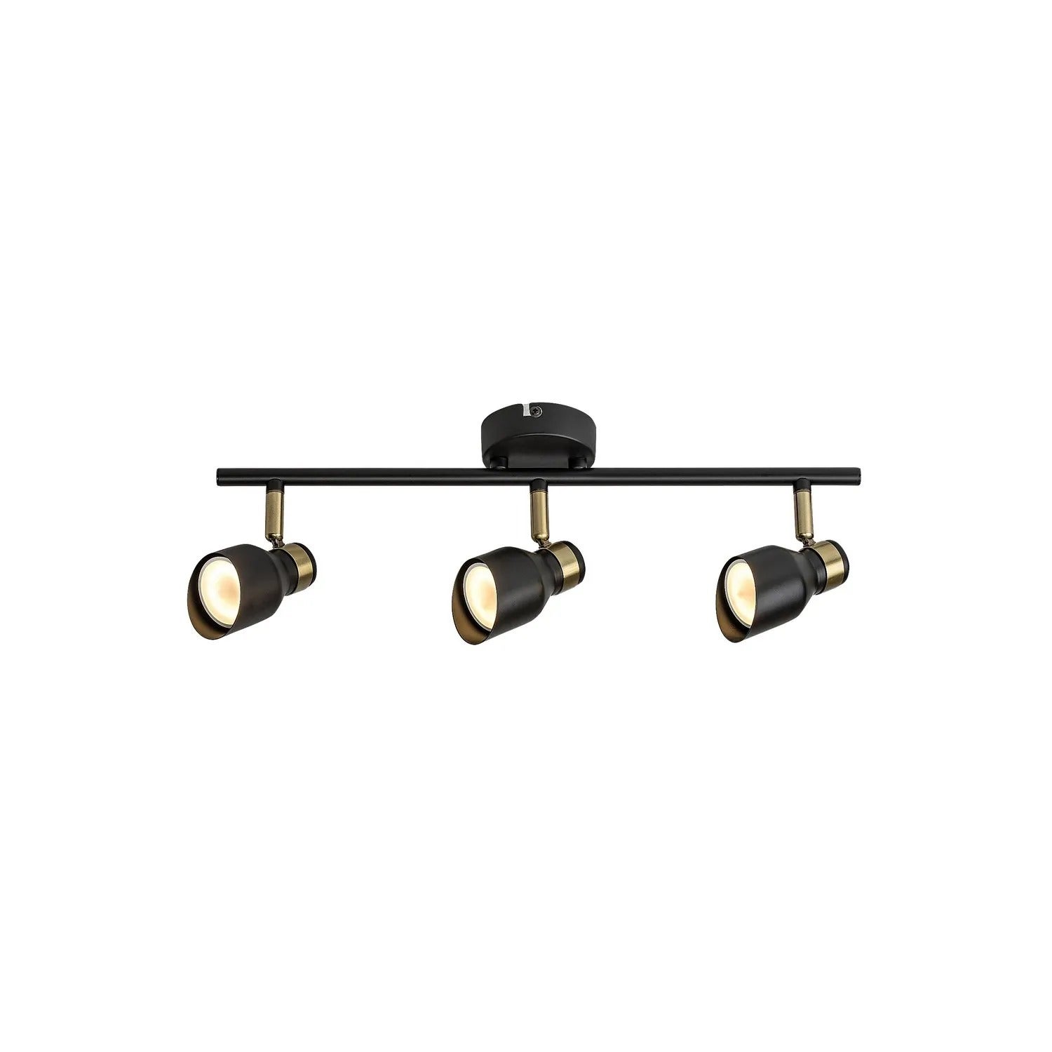 Reflektor sufitowy Spot LILOU czarny matowy-złoty 3xGU10x25W wym: 18 x 45 x 5,5 cm IP20 Rabalux